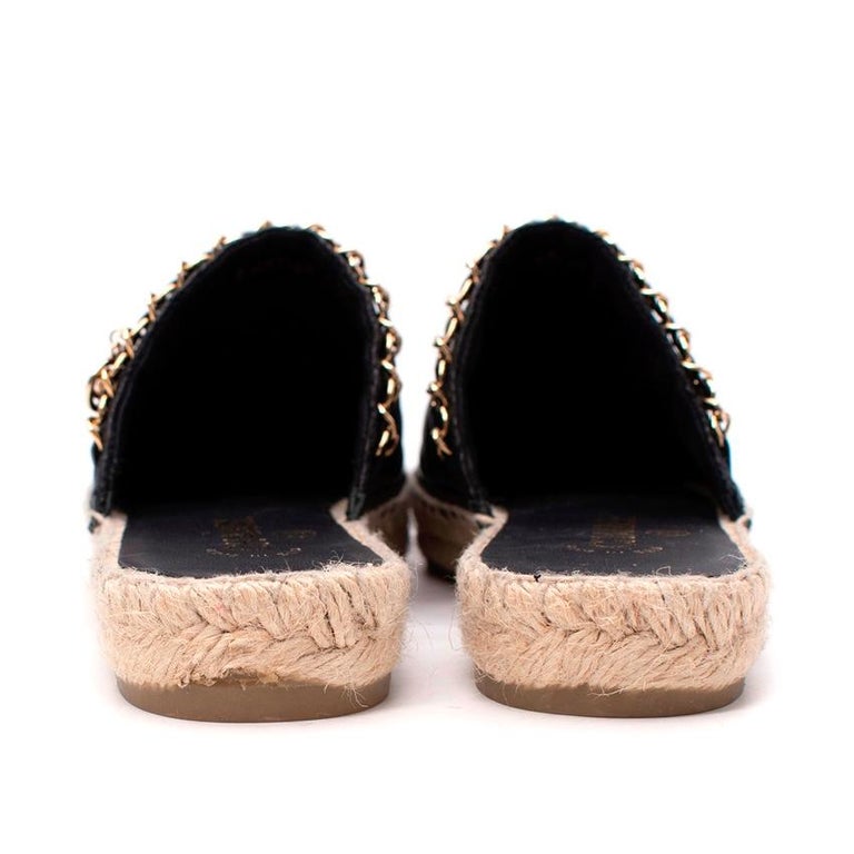 Chanel Black Diamond-Quilted Lambskin Suede Toe Cap Espadrilles For Sale at  1stDibs | chanel suede espadrilles