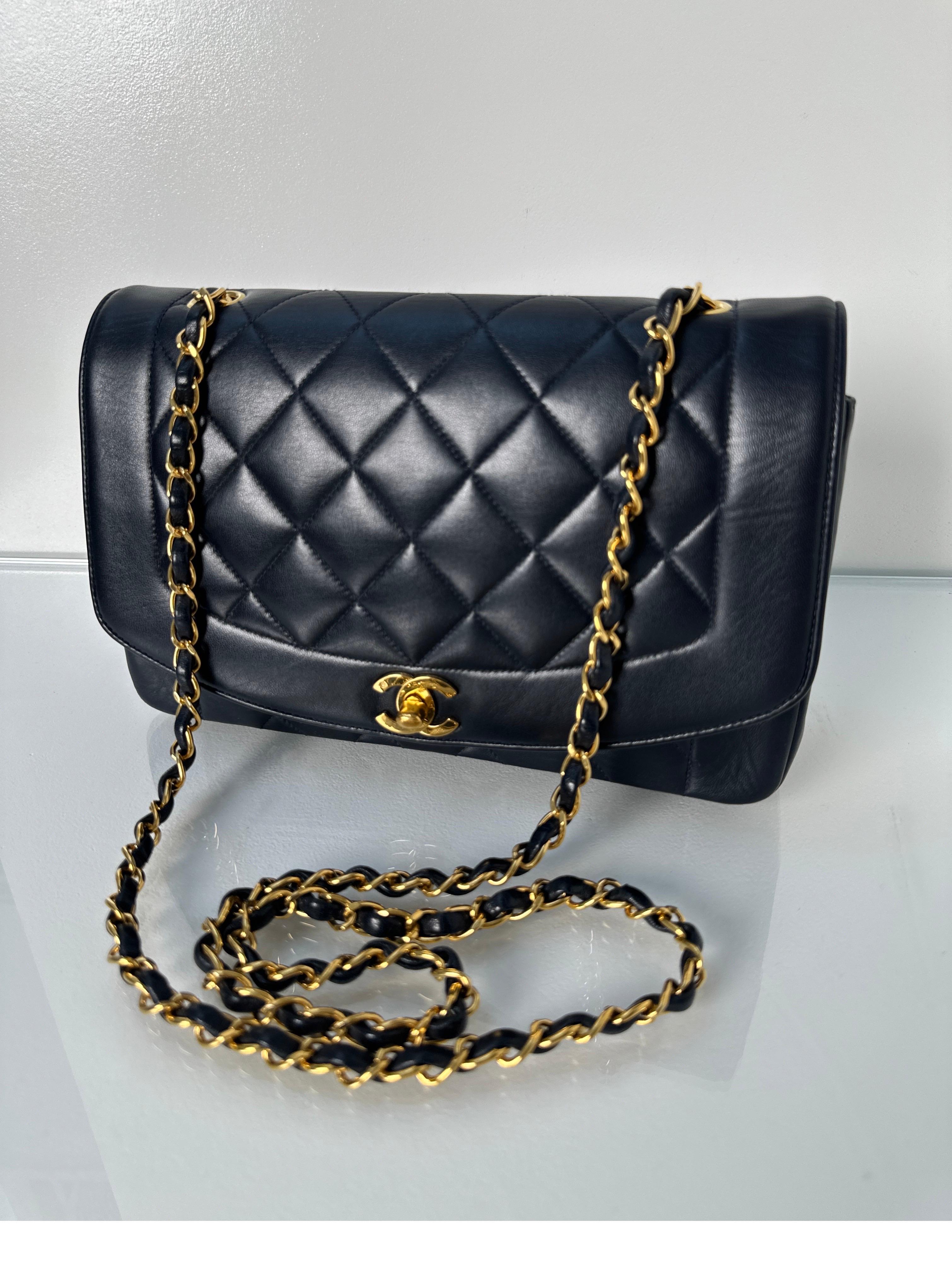 Chanel Black Diana Bag 1