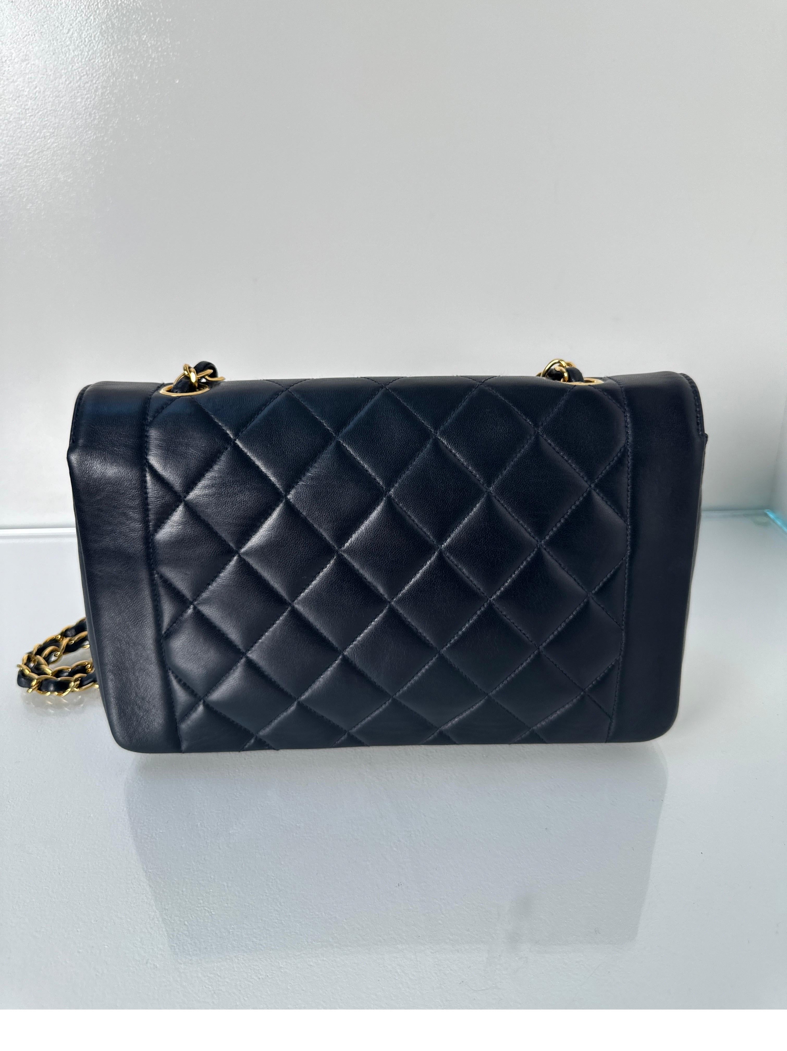 Chanel Black Diana Bag 4