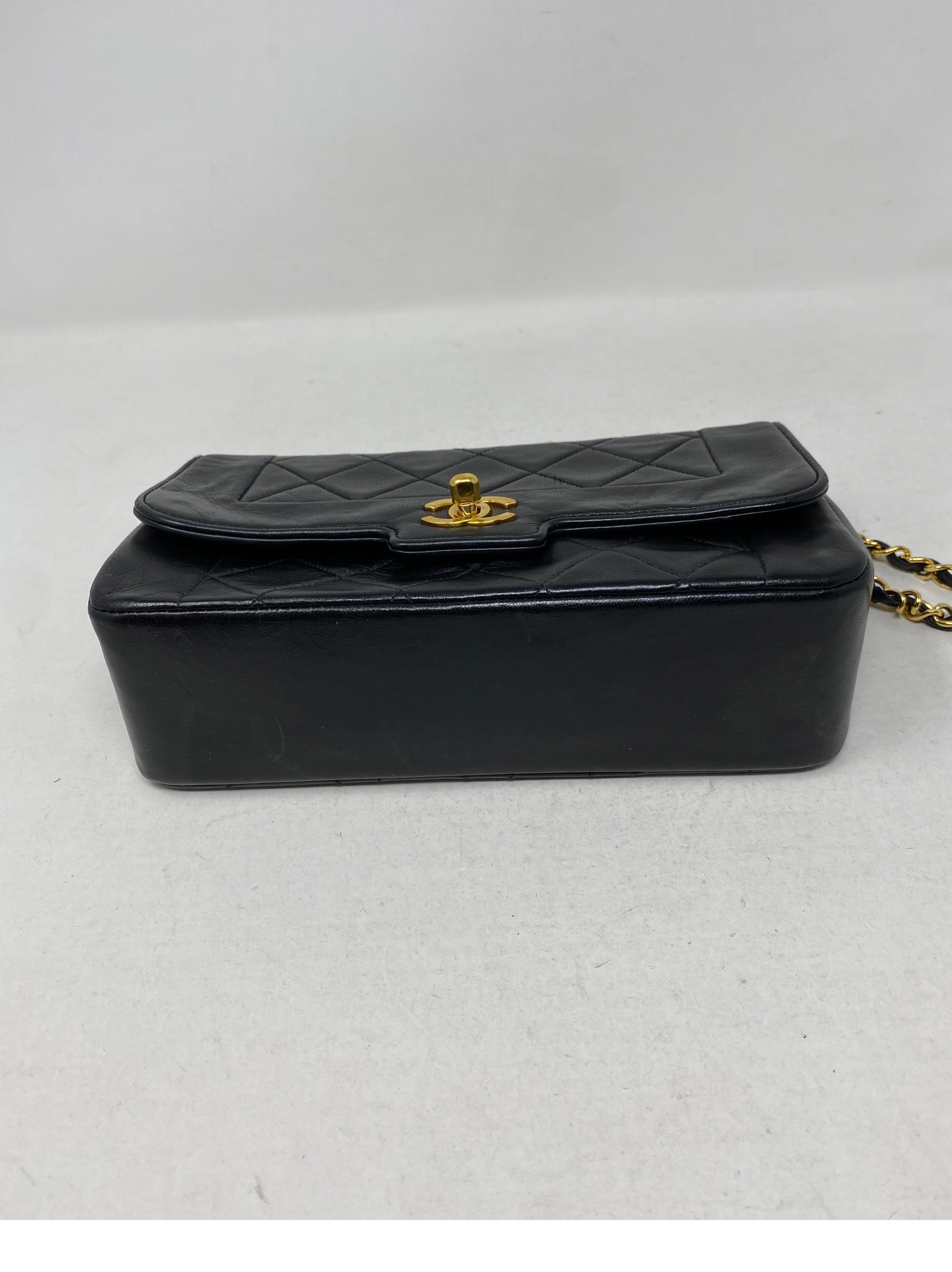 Women's or Men's Chanel Black Diana Vintage Bag 