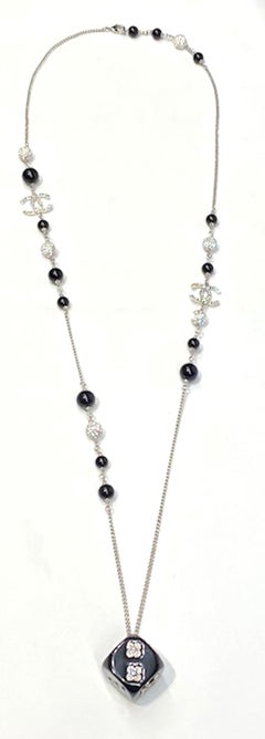 Chanel Black Dice Pendant Necklace,  2018 Autumn Collection