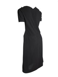 Chanel Black Dress with Diagonal Trim