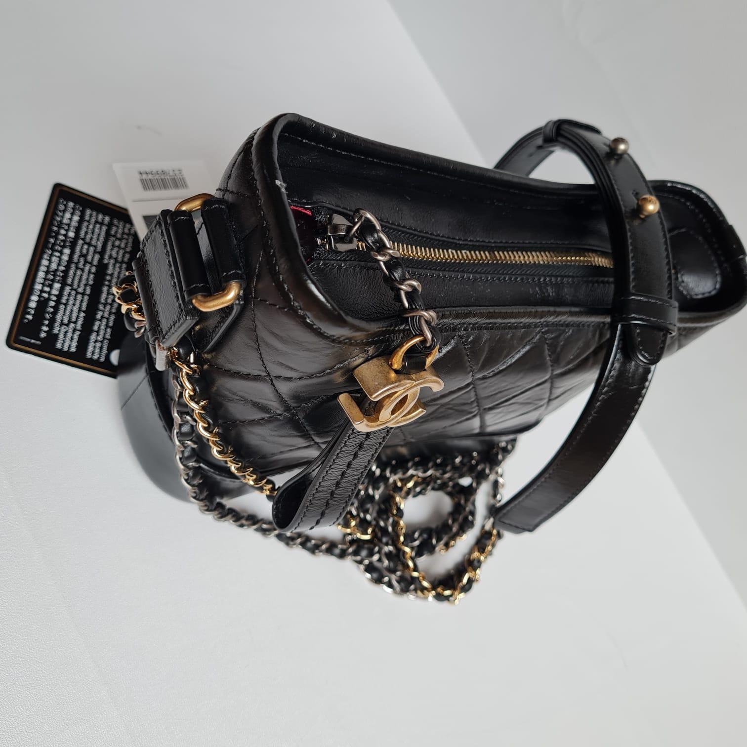 Embellished Chanel Small Gabrielle Bag in excellent condition. Minimal signs of wear throughout, with minor marks and dents on the leather surface due to storage. 

Inclusion: Authenticity Card, Dust Bag
Serial Number: #23709944
