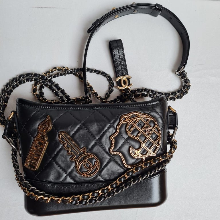 Chanel Black Embellished Small Gabrielle Bag For Sale at 1stDibs