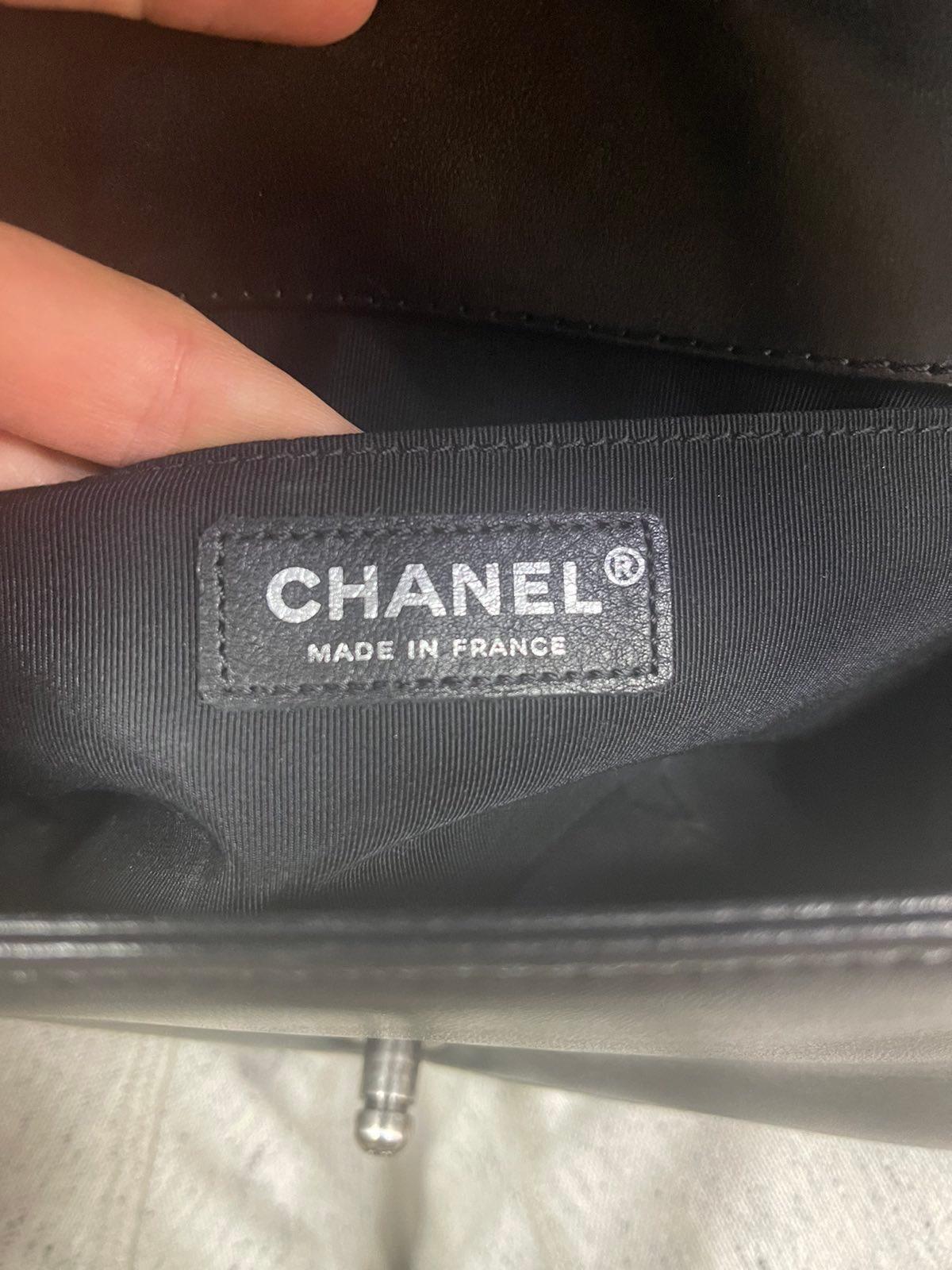 Chanel Black Embossed Lambskin Celtic Medium Boy Bag 4