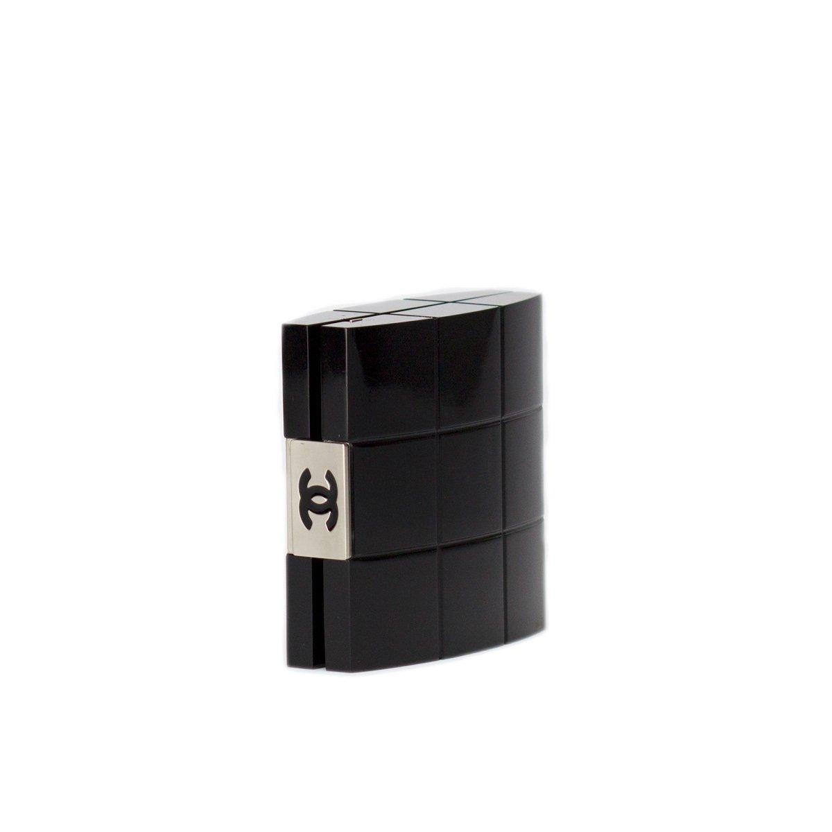Chanel Black Enamel Minaudière For Sale 7
