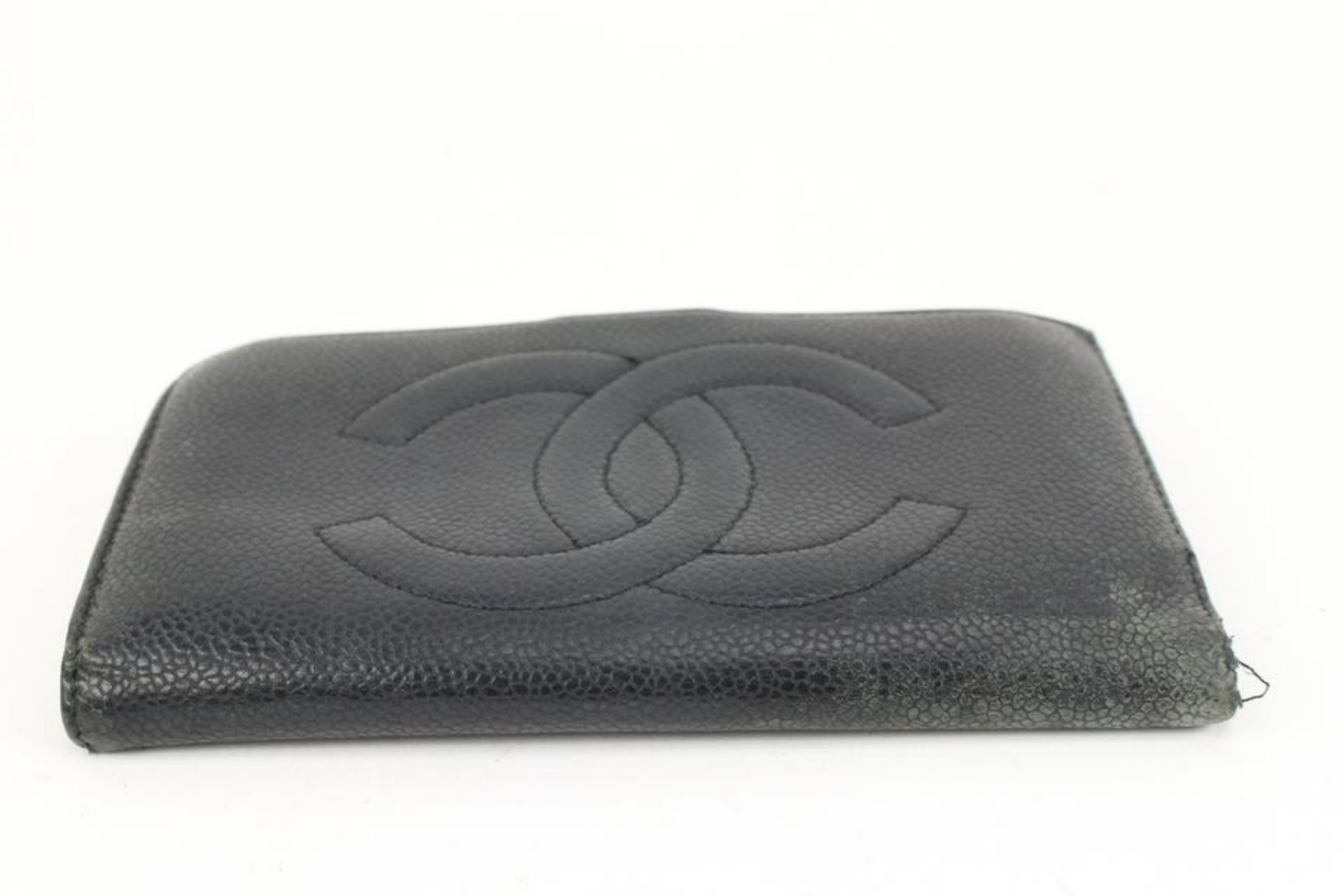 Chanel Black Epi Leather CC Logo Wallet 45ck22 For Sale 4