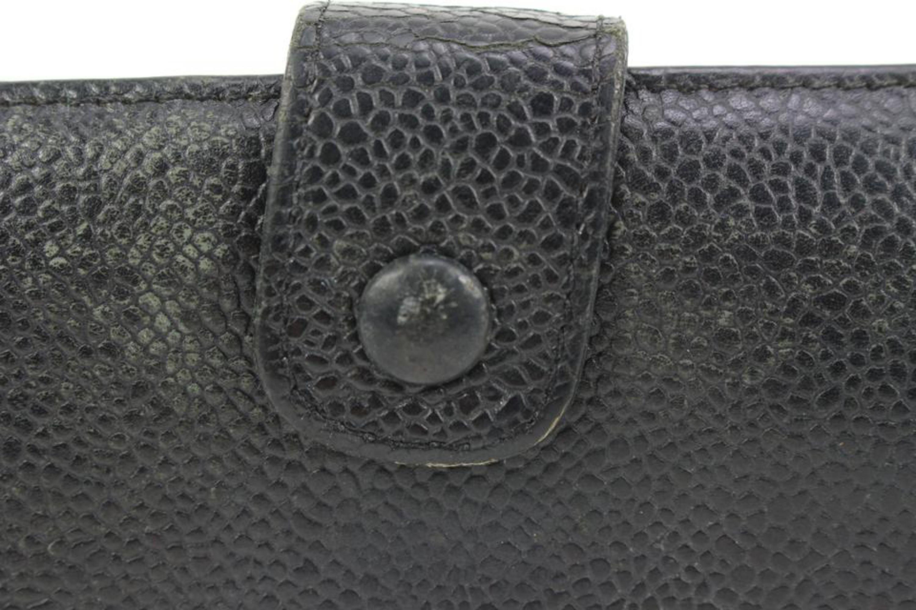Chanel Black Epi Leather CC Logo Wallet 45ck22 For Sale 1