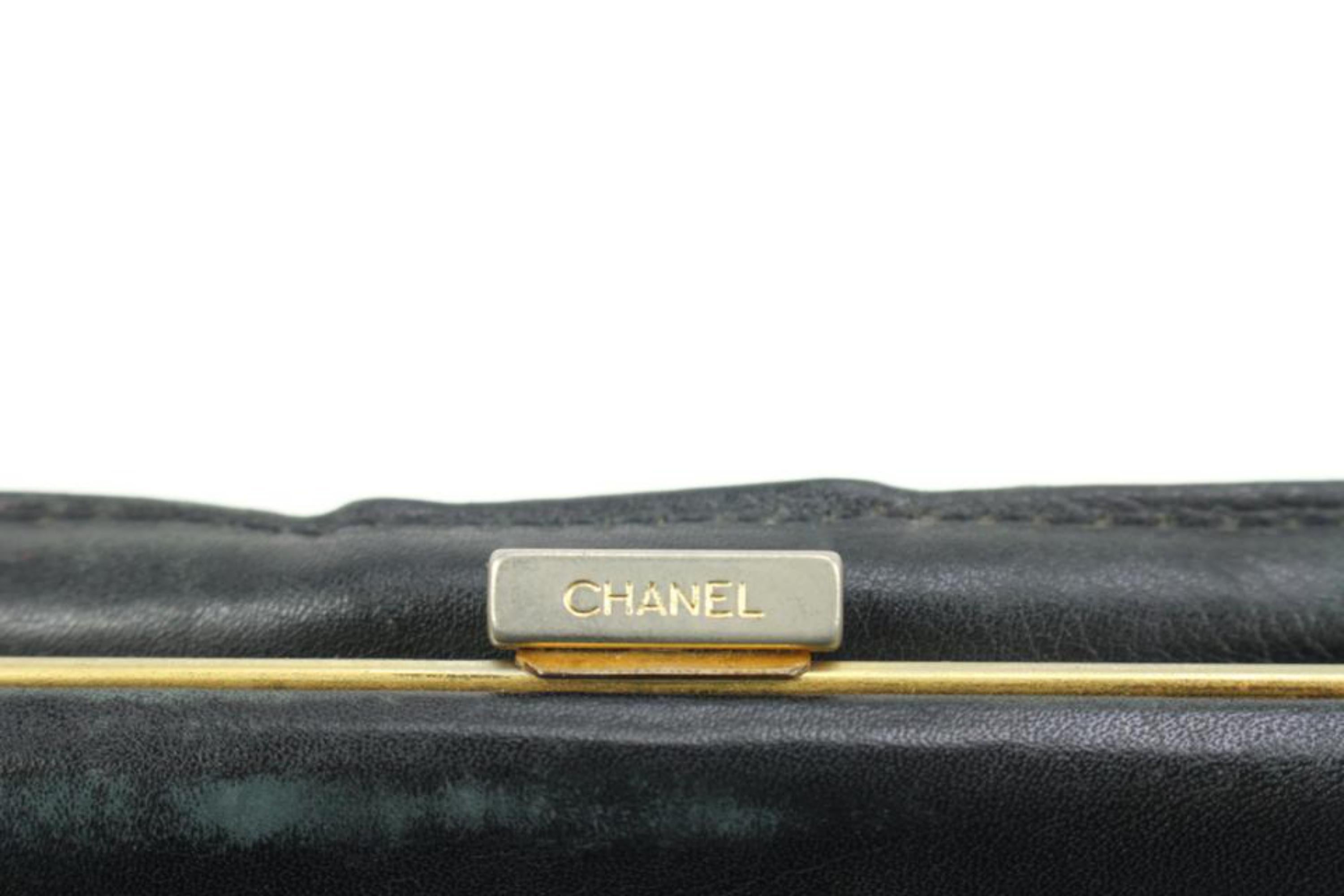 Chanel Black Epi Leather CC Logo Wallet 45ck22 For Sale 3