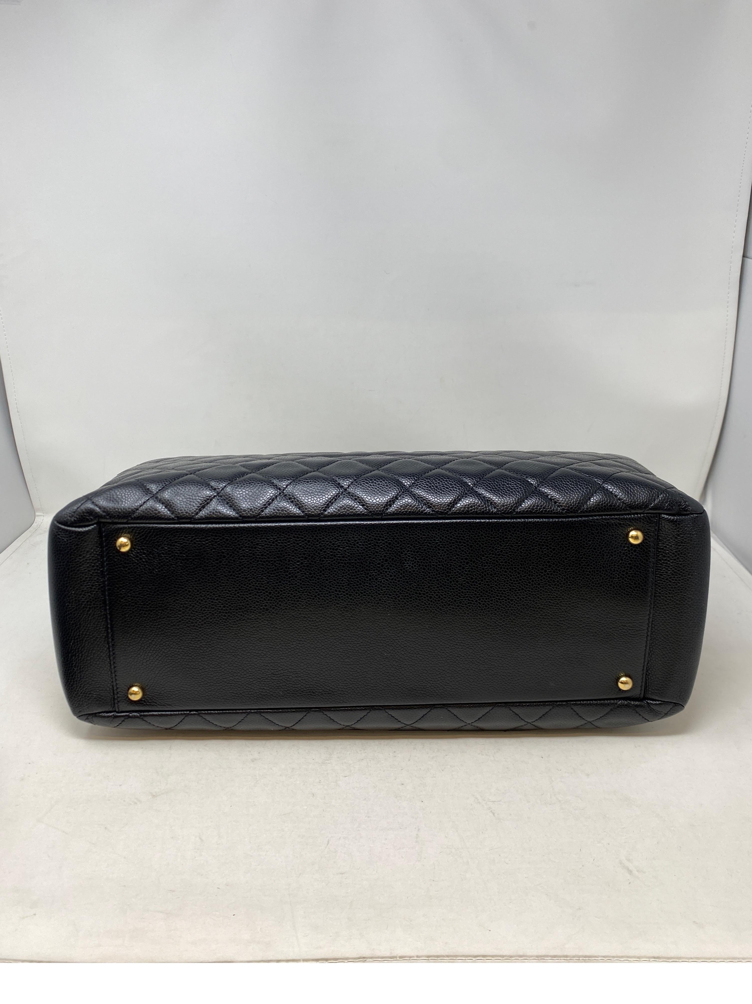 Chanel Black Extra Large Grand Shopper Tote Bag 5