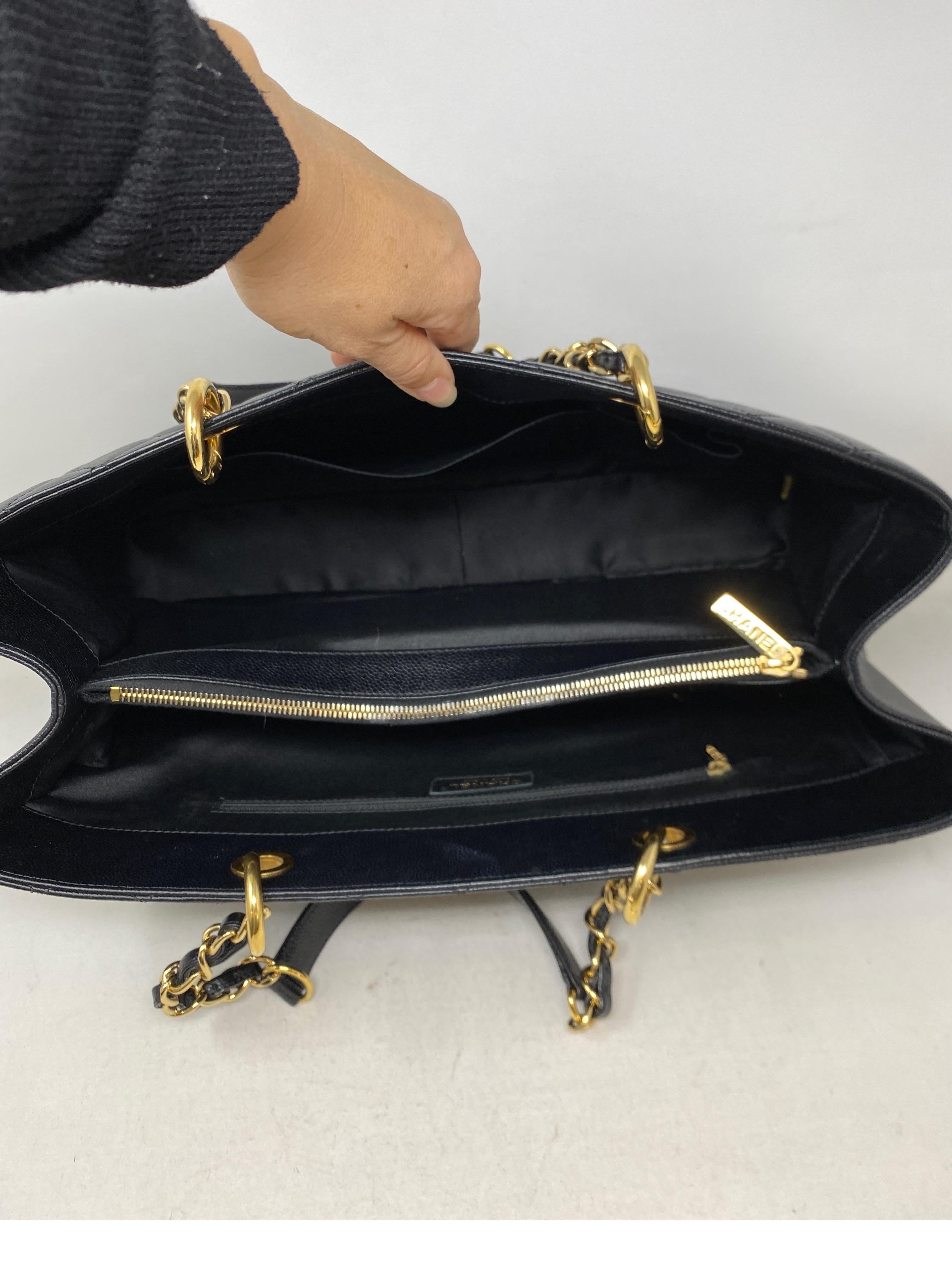 Chanel Black Extra Large Grand Shopper Tote Bag 8