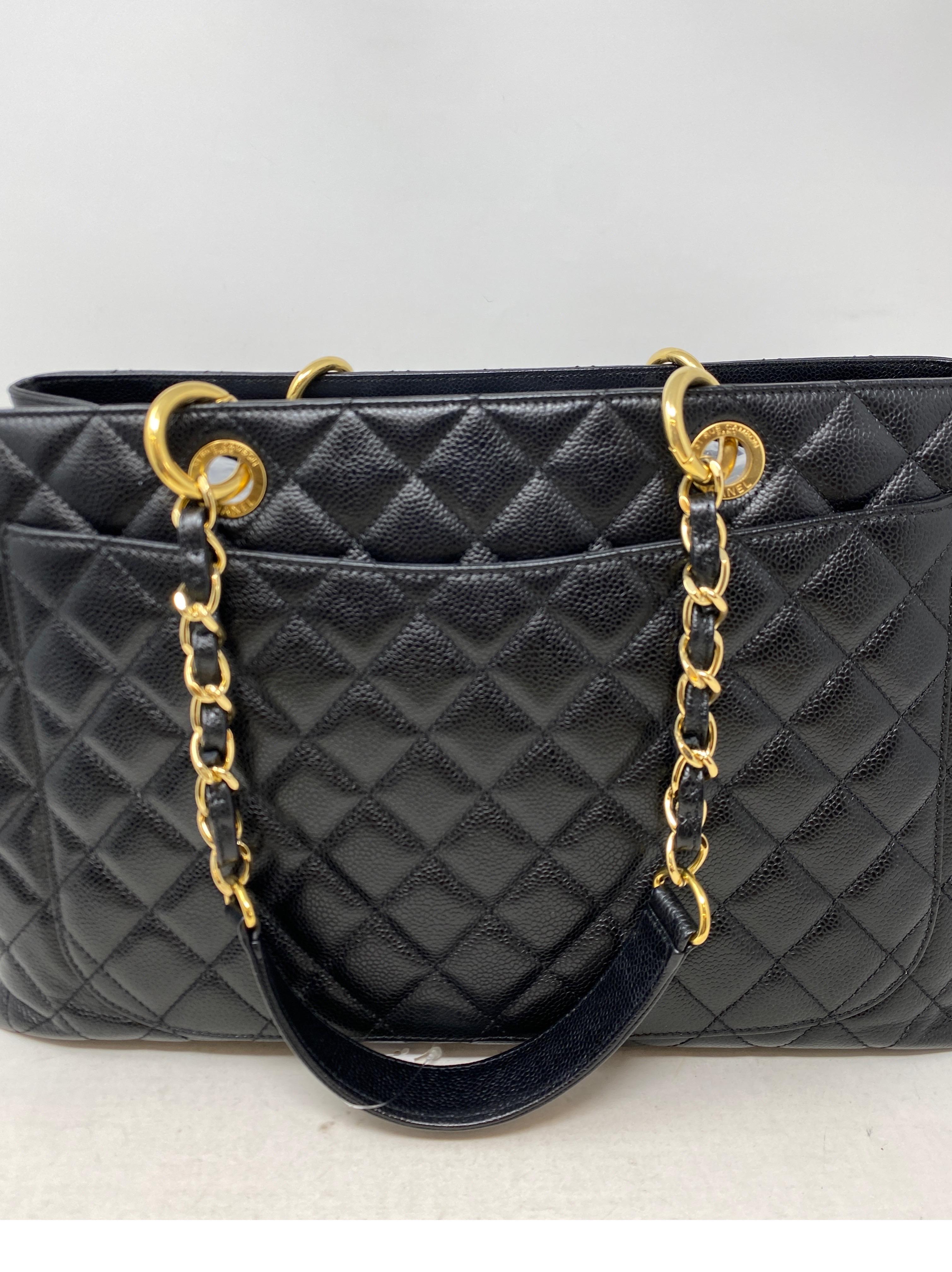 Women's or Men's Chanel Black Extra Large Grand Shopper Tote Bag