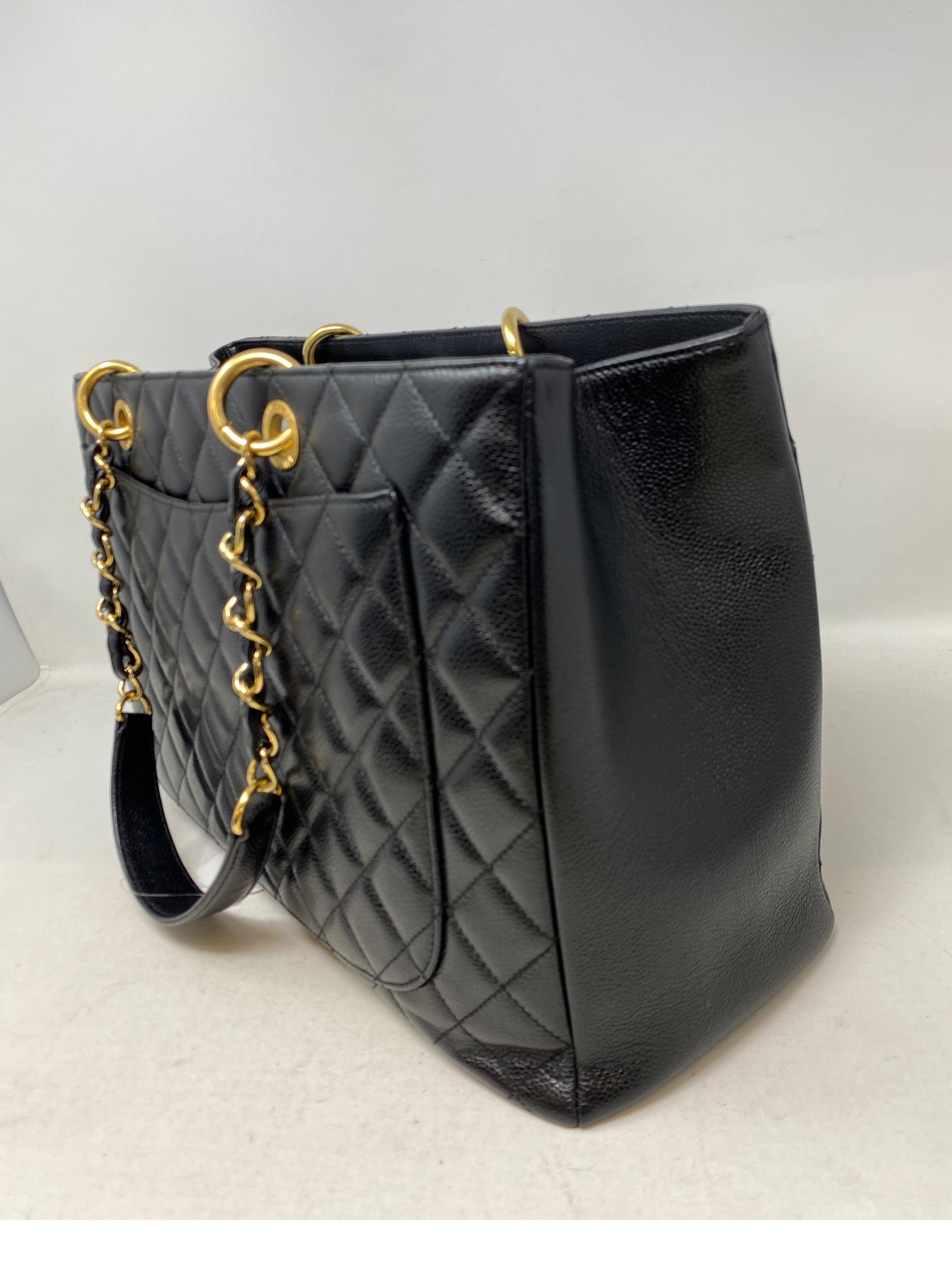Chanel Black Extra Large Grand Shopper Tote Bag 1