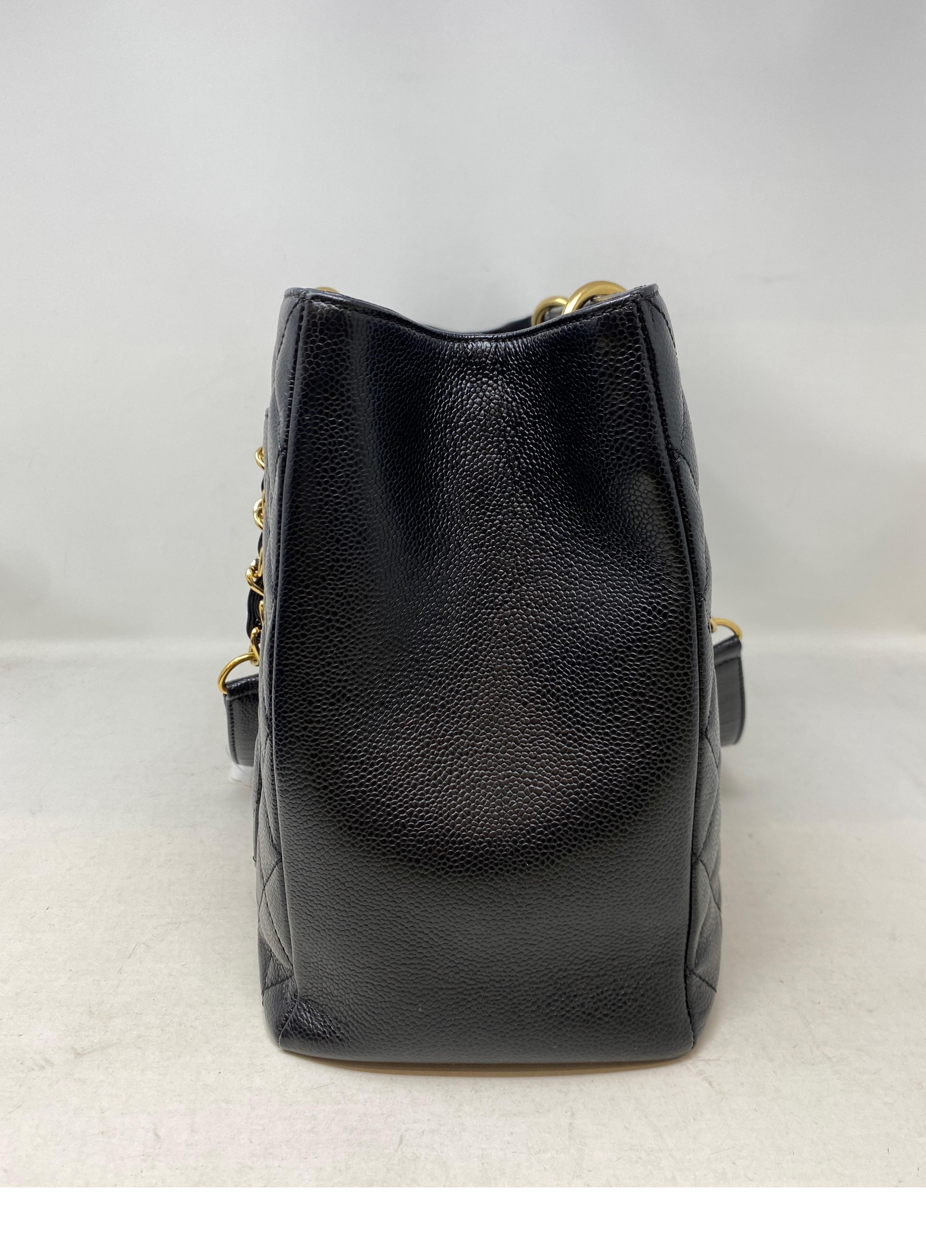 Chanel Black Extra Large Grand Shopper Tote Bag 2