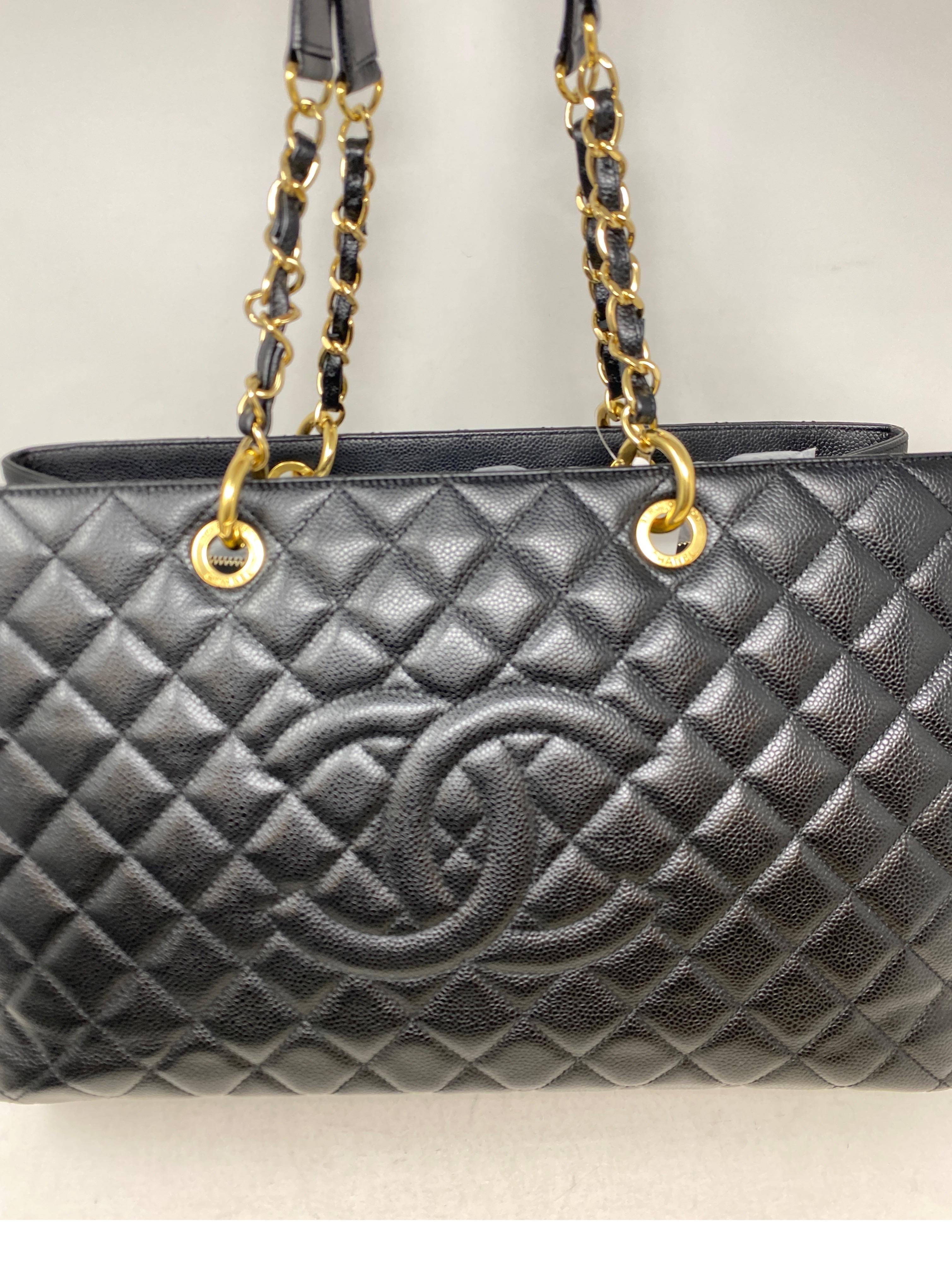 Chanel Black Extra Large Grand Shopper Tote Bag 3