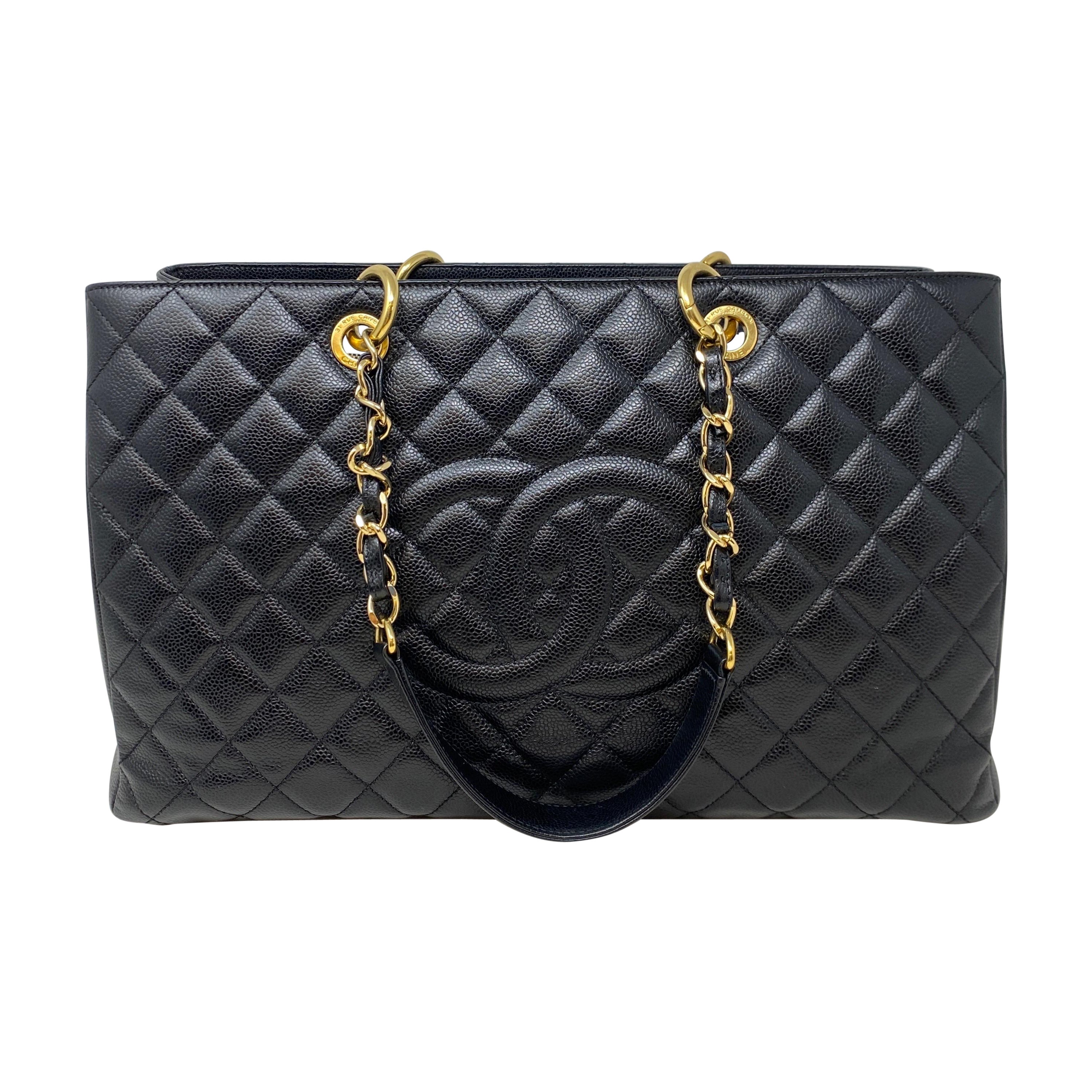 Chanel Black Extra Large Grand Shopper Tote Bag