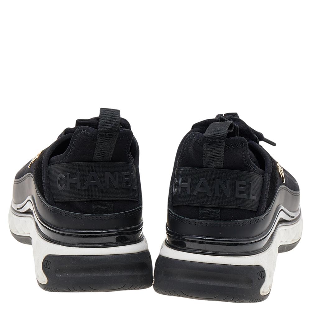 chanel sport trail sneakers black