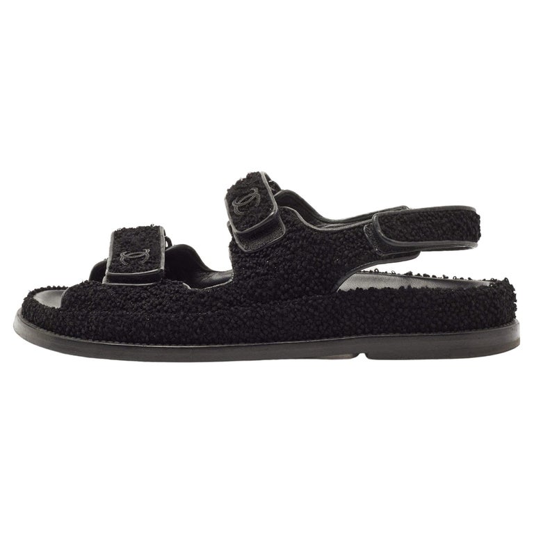 Chanel Dad Sandals Black - 5 For Sale on 1stDibs  chanel dad sandals  price, chanel sandals black, chanel dad sandals black and white