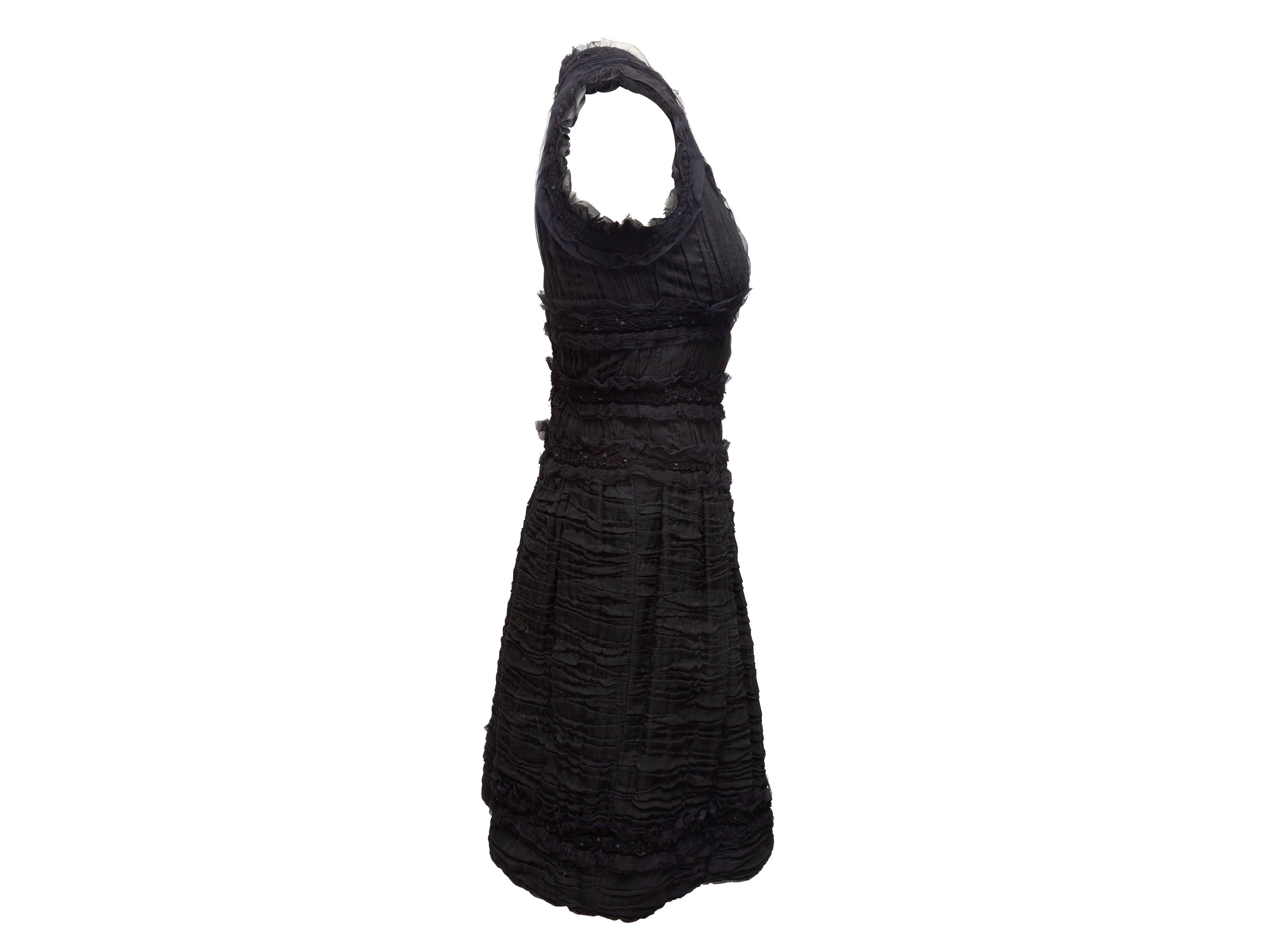 Chanel Black Fall 2005 Textured Sleeveless Dress 2