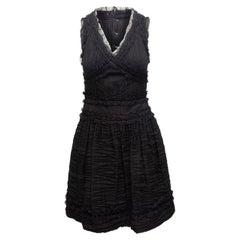 Chanel Black Fall 2005 Textured Sleeveless Dress
