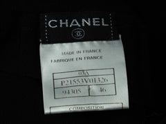 Chanel Black Fall/Winter 2003 Pencil Skirt