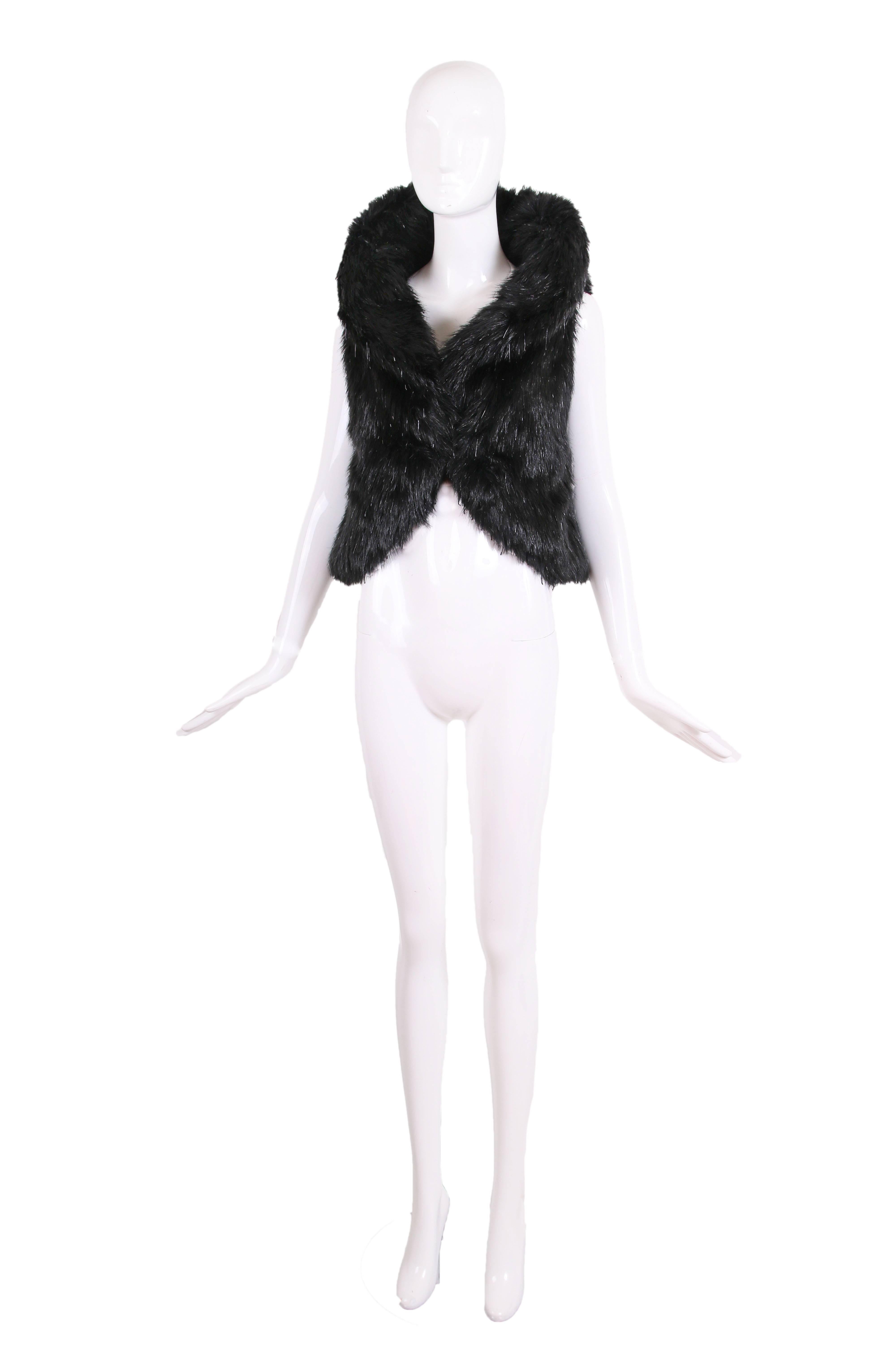 chanel fur vest