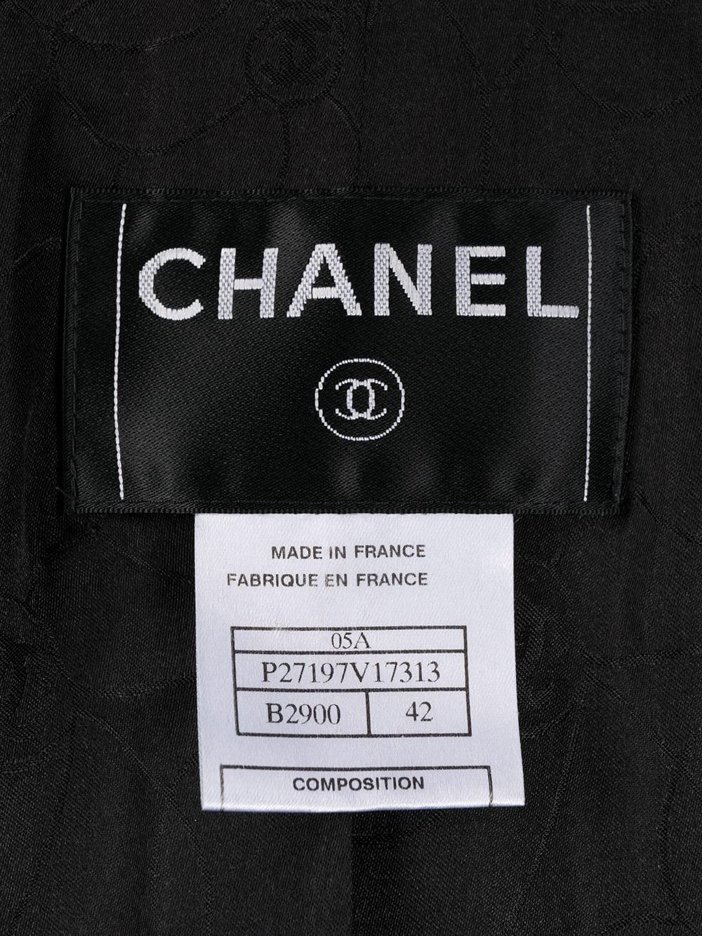 Women's Chanel Black Faux Pearls Trimming Silk Jacket