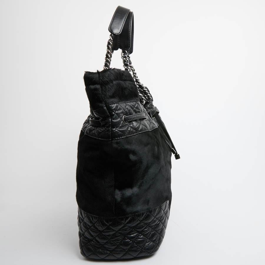 CHANEL Black Foal Bag 2