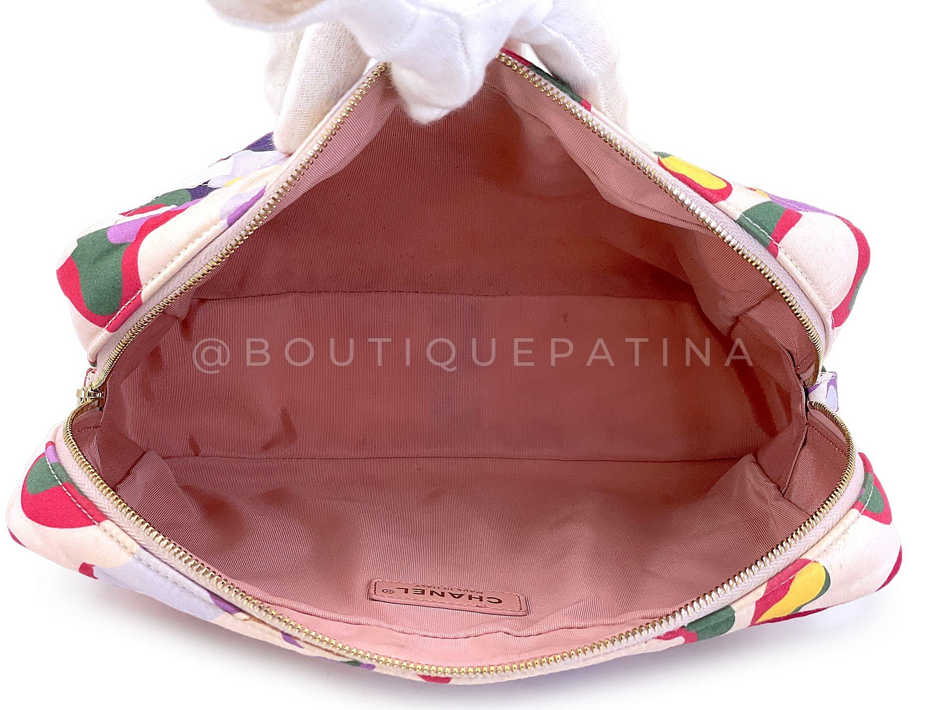 Chanel Black Fuchsia Pink Diamond Cutout Shopper Tote Bag 67861 For Sale 9