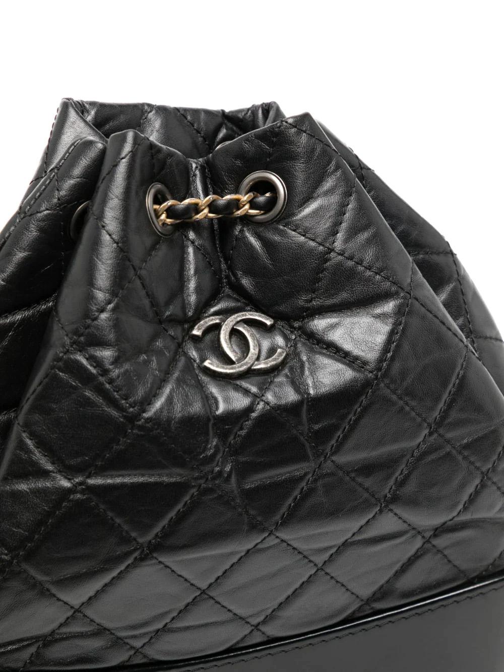 Chanel Black Gabrielle Backpack at 1stDibs