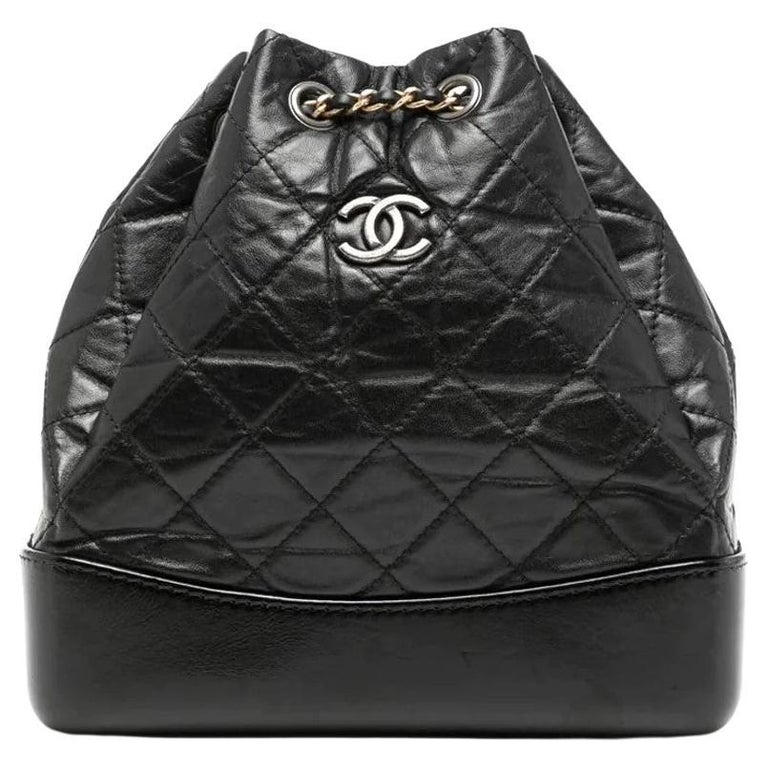 Chanel Black Gabrielle Backpack at 1stDibs
