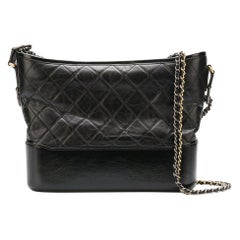 Chanel Black Gabrielle Hobo Bag