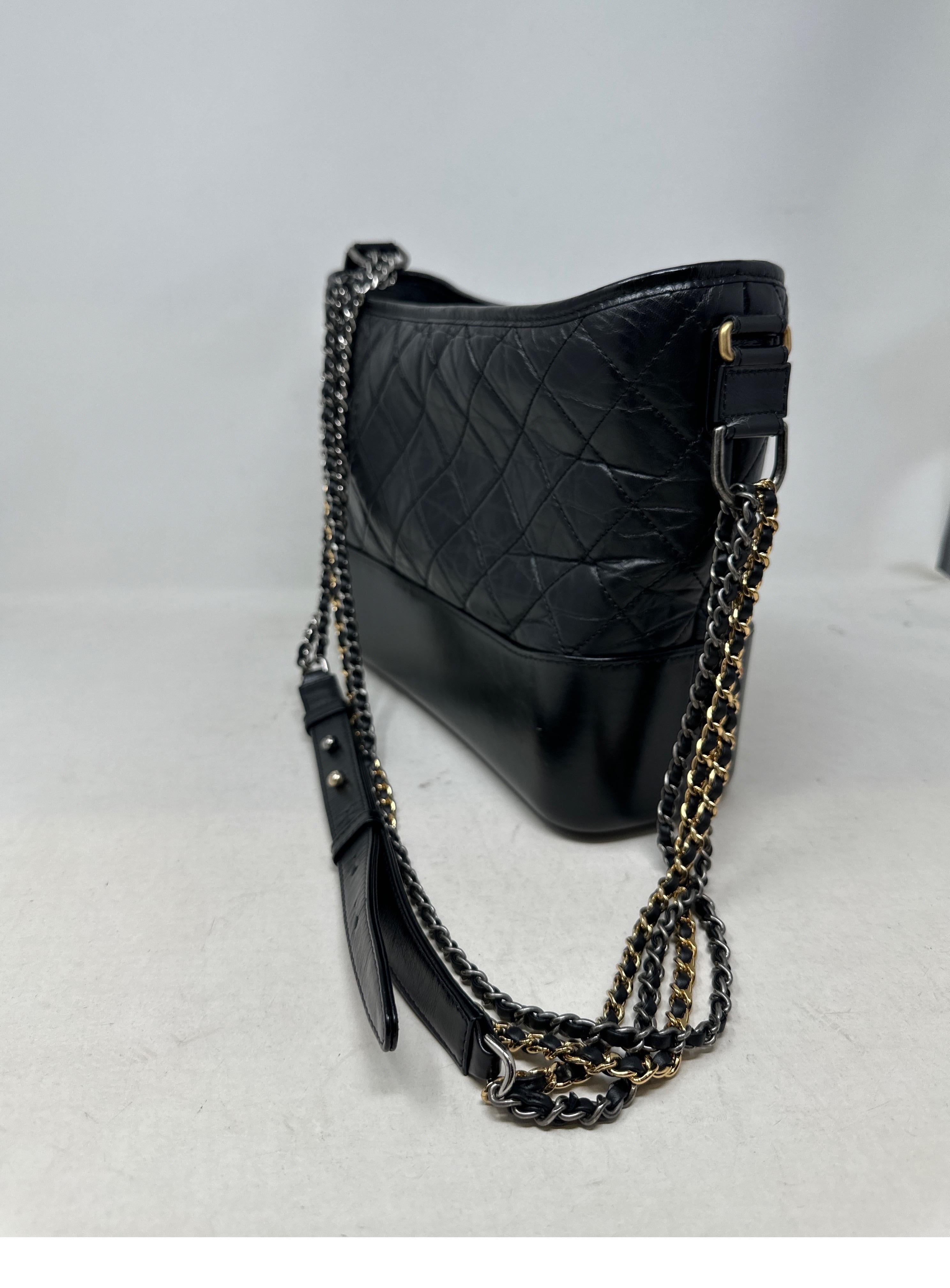Chanel Black Gabrielle Medium Bag  2