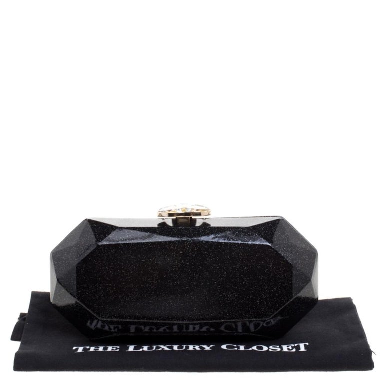 Kiss Me Minaudière Crystal Embellished Clutch