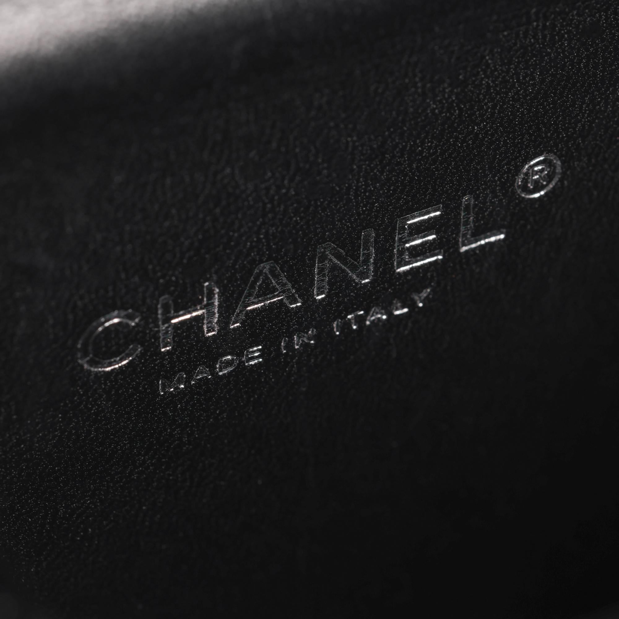 CHANEL Black Glitter Plexiglass Robot Minaudiere 5