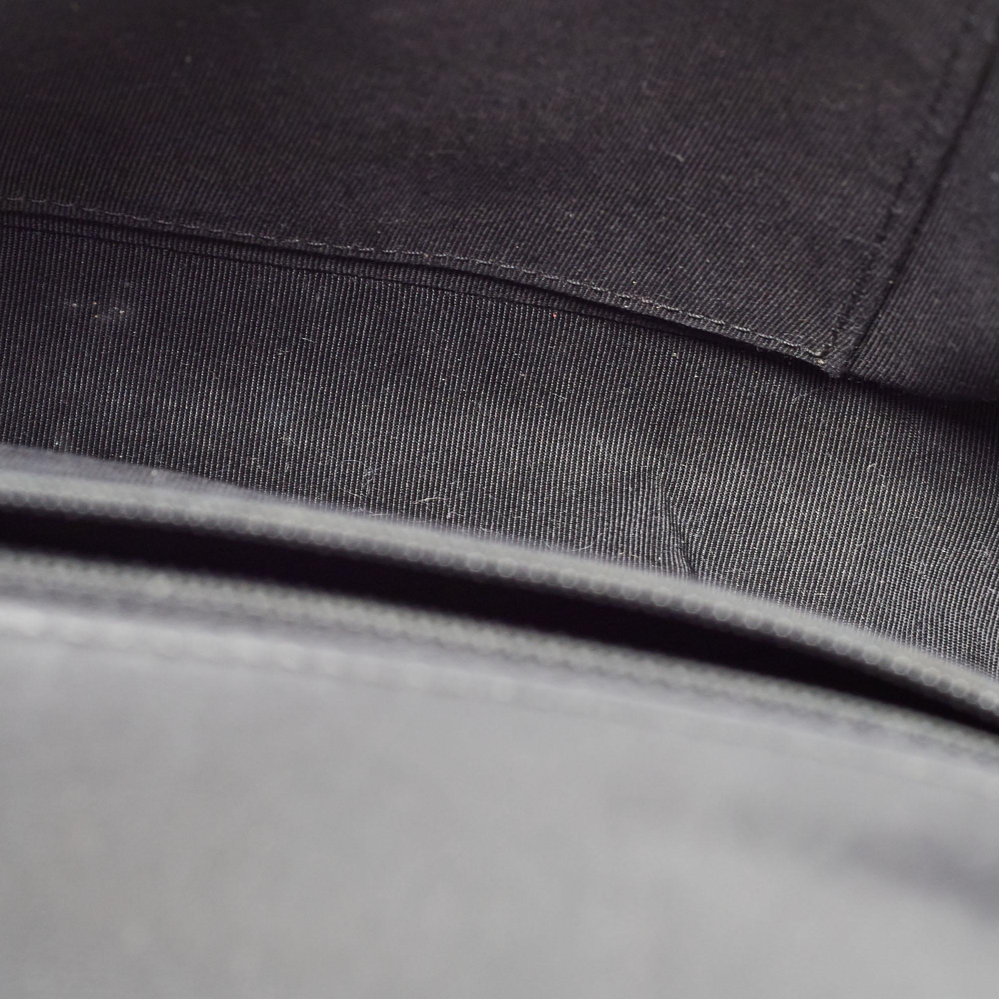 Chanel Black Glossy Leather New Medium Boy Bag 6