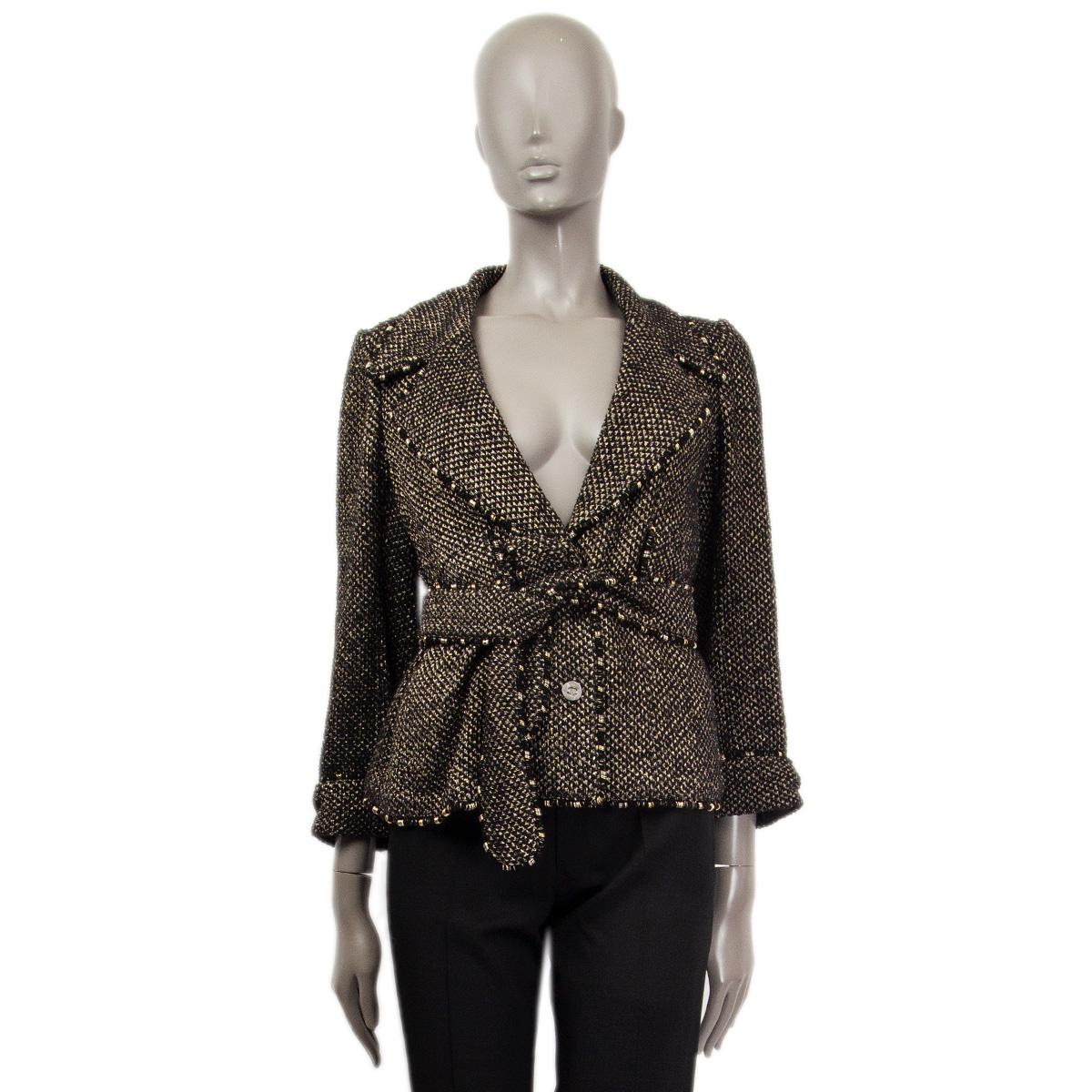 tweed studded jacket