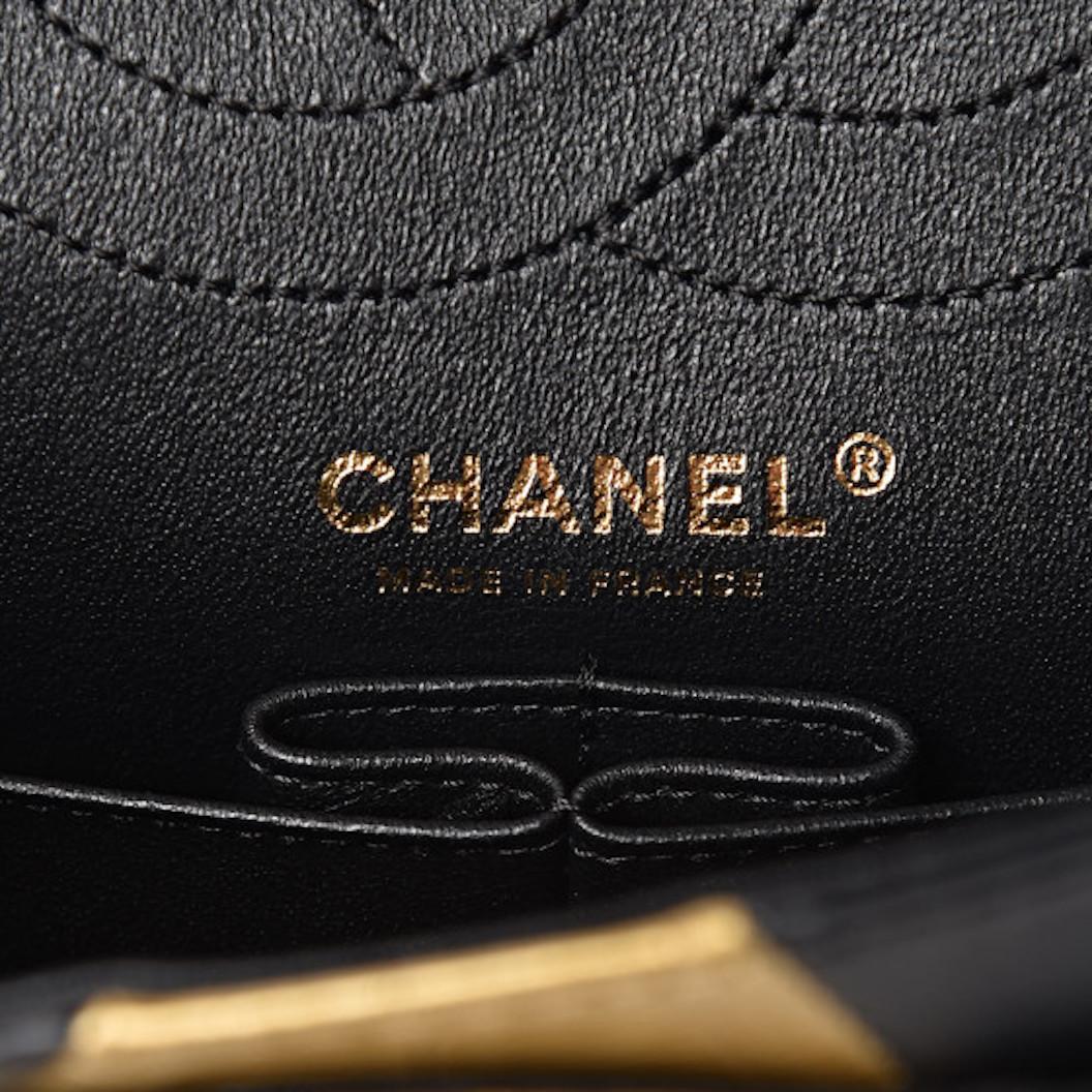 Women's Chanel Black Gold Crocodile Exotic Skin Leather Evening Shoulder Flap Bag