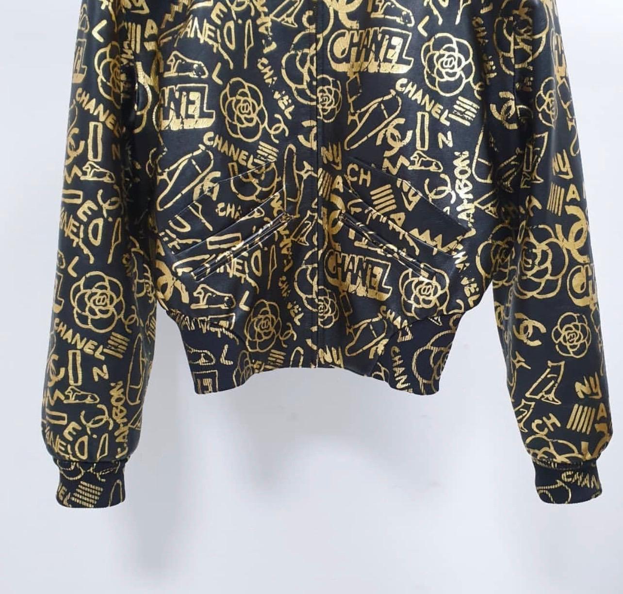 chanel graffiti jacket