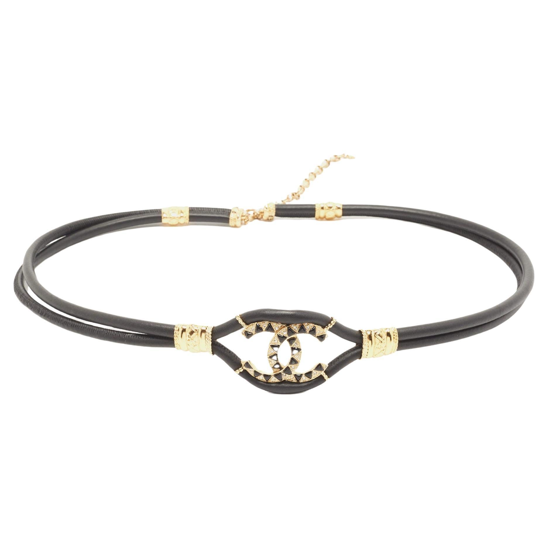 Chanel Crystal Belt - 9 For Sale on 1stDibs  crystal chain belt, chanel.belt  chain, chanel rhinestone belt