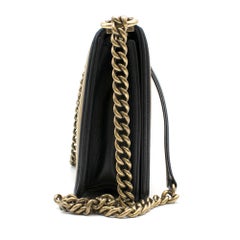Chanel Black & Gold Medium Boy Bag 24cm