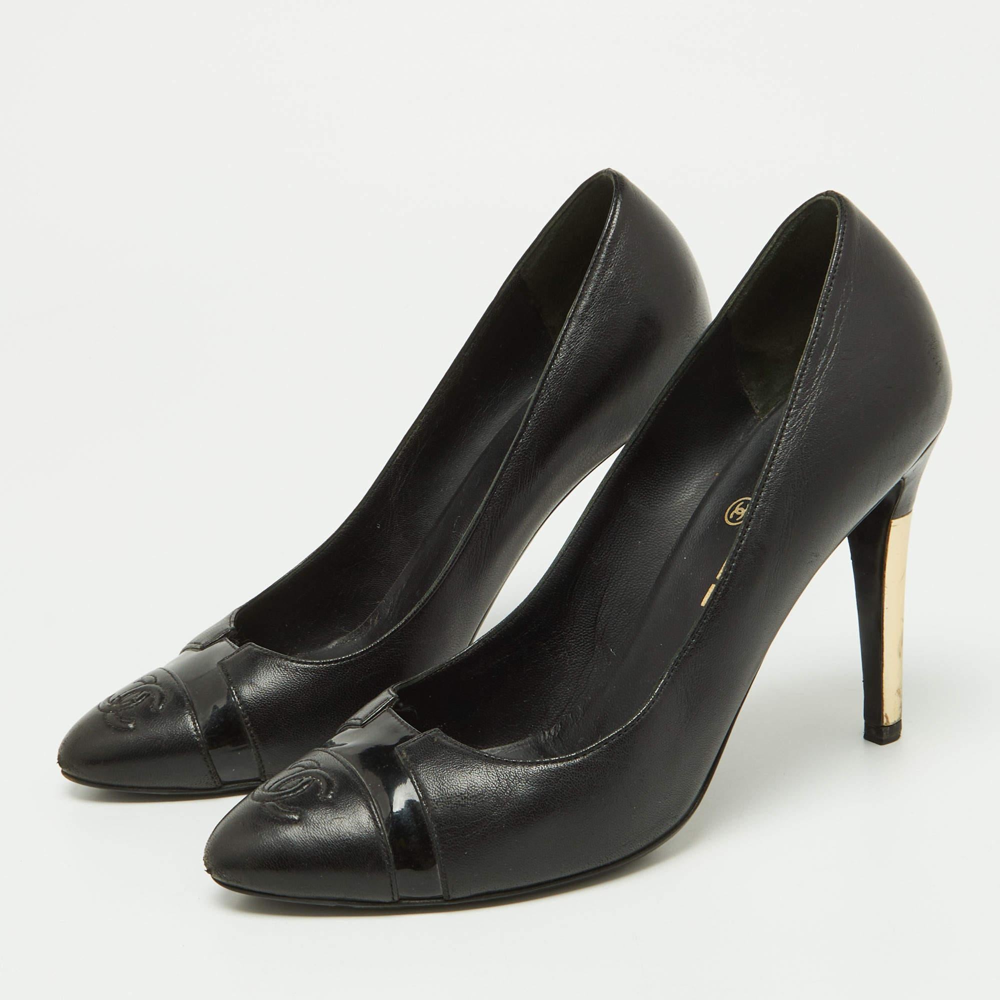 Make a chic style statement with these designer pumps. They showcase sturdy heels and durable soles, perfect for your fashionable outings!