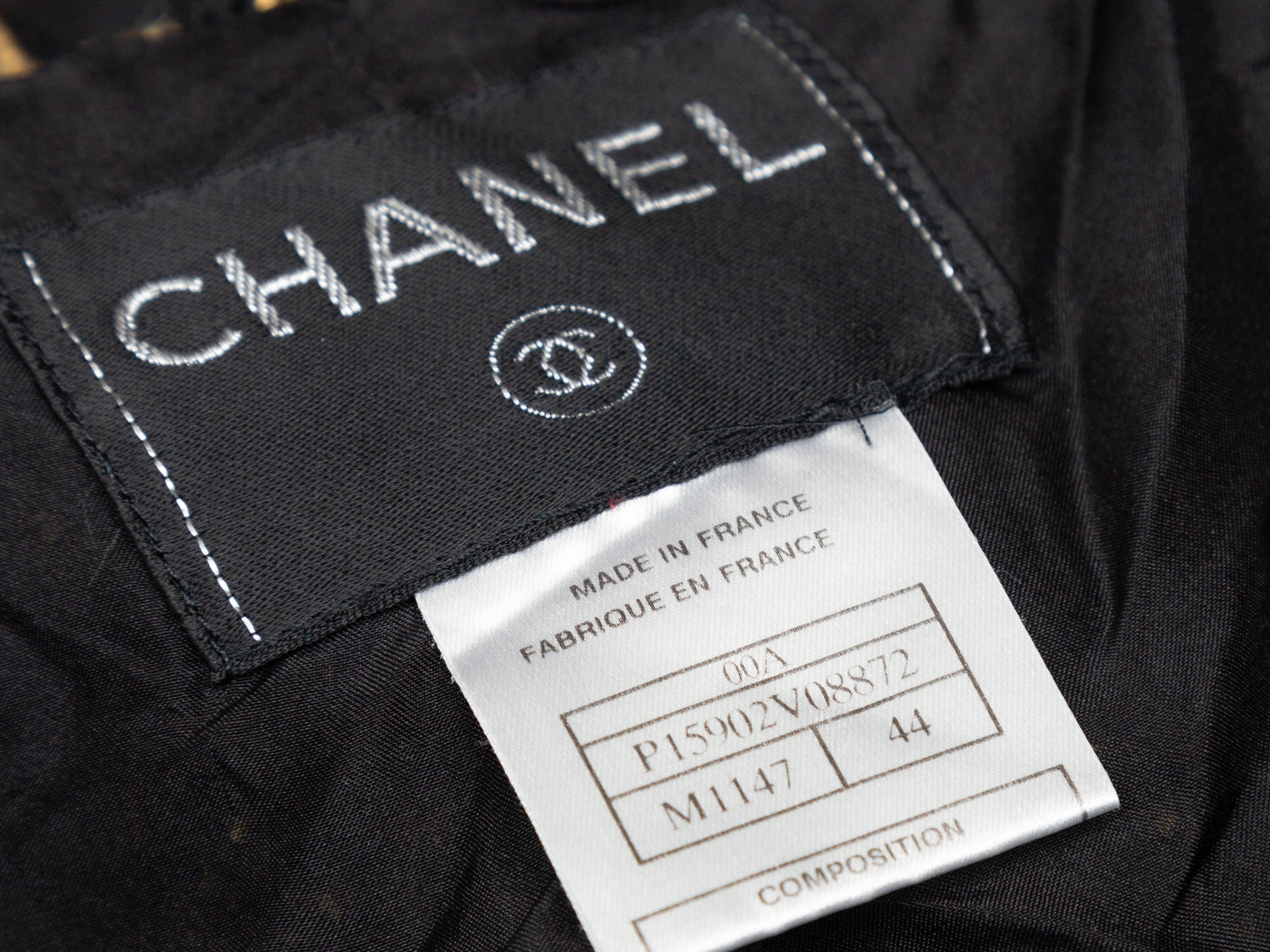 Chanel Black & Gold Wool Tweed Jacket 1
