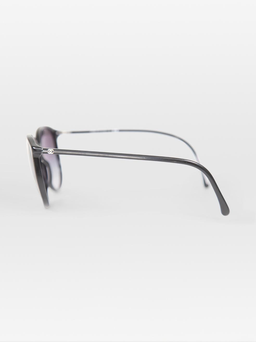 Women's Chanel Black Gradient Butterfly Sunglasses For Sale