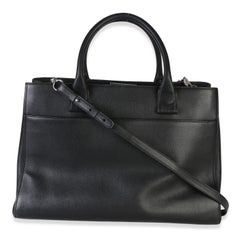 Chanel Black Grained Calfskin Small Neo Executive Shopper Tote