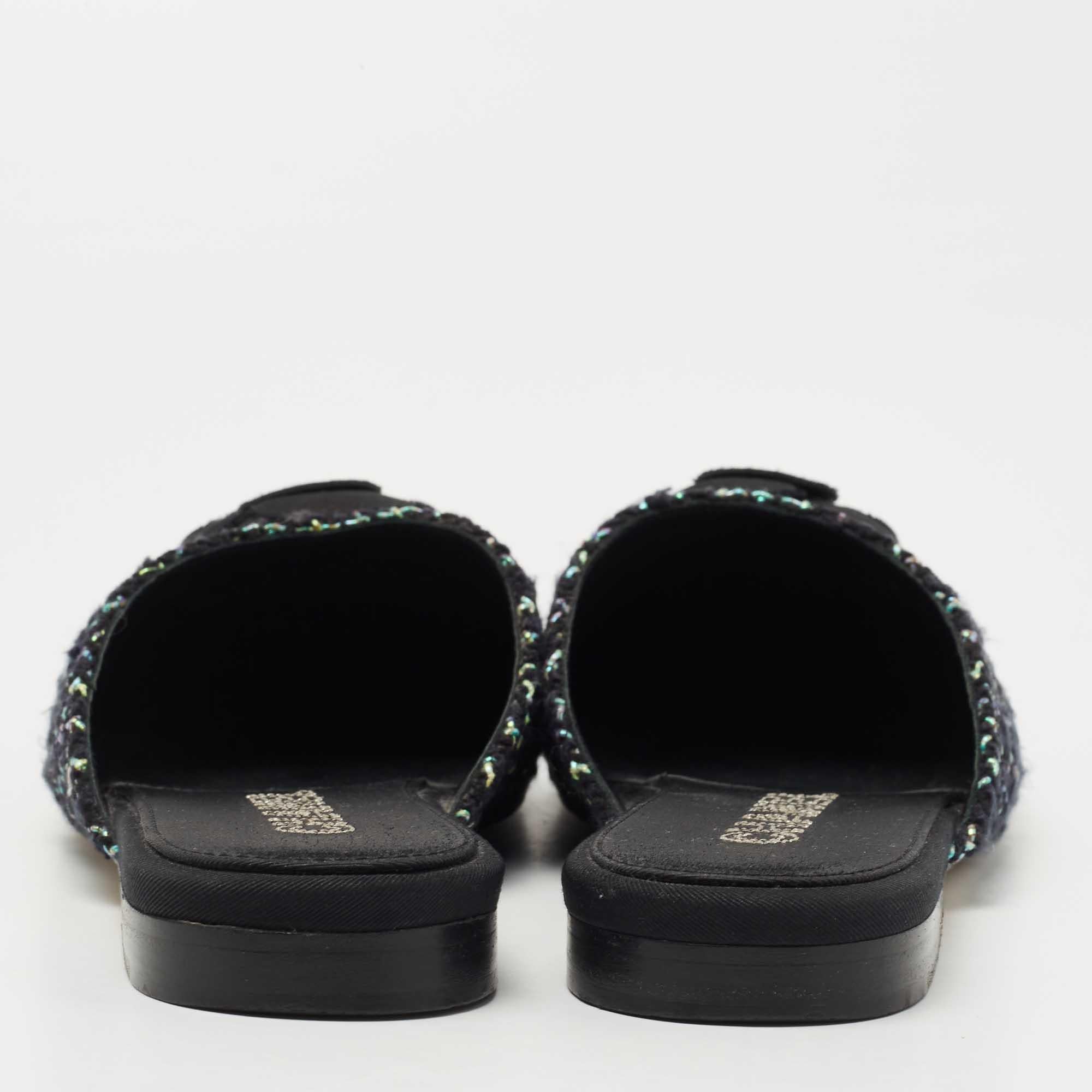 chanel mules green