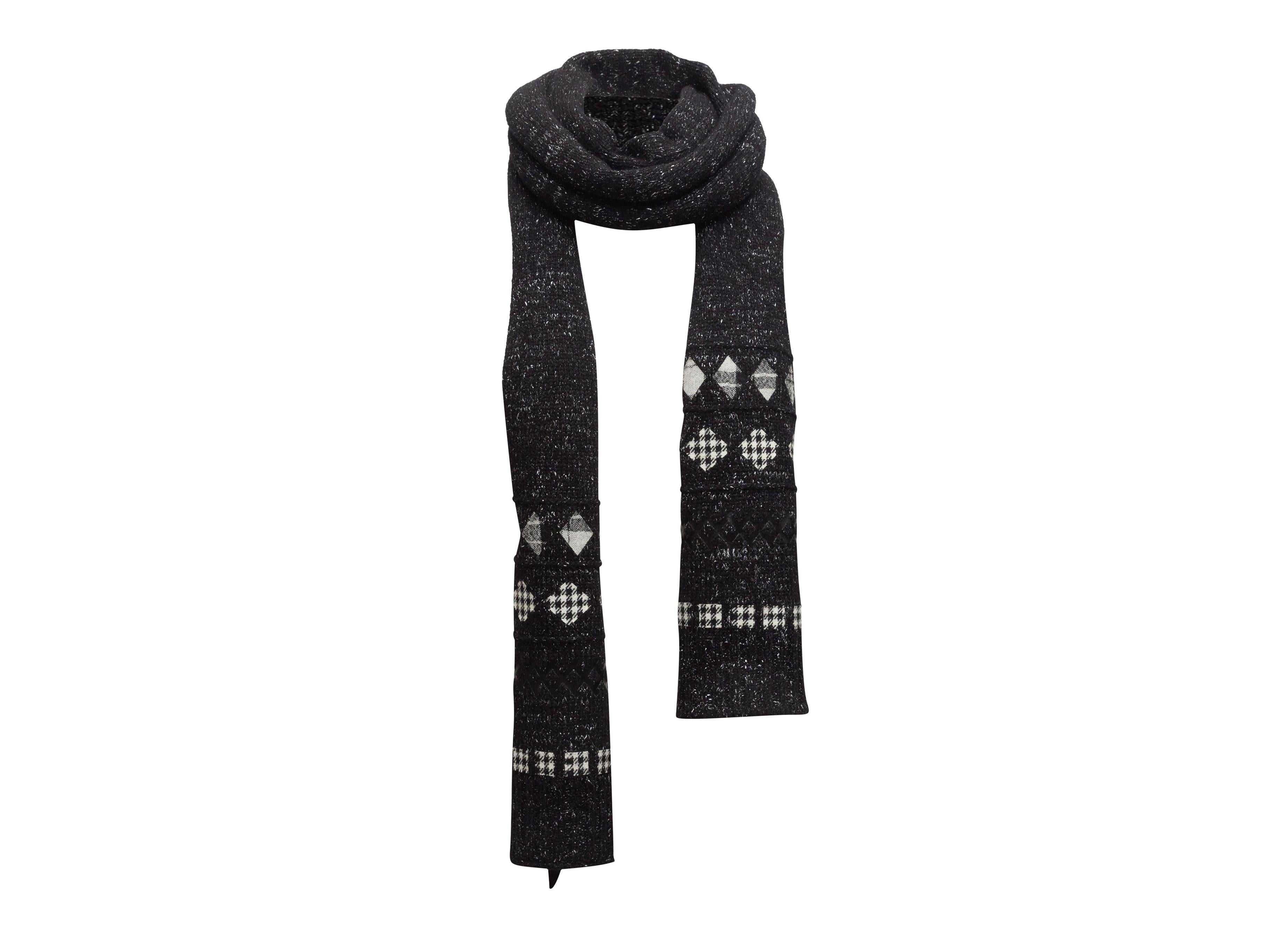 embroidered scarf jacket dark grey melange