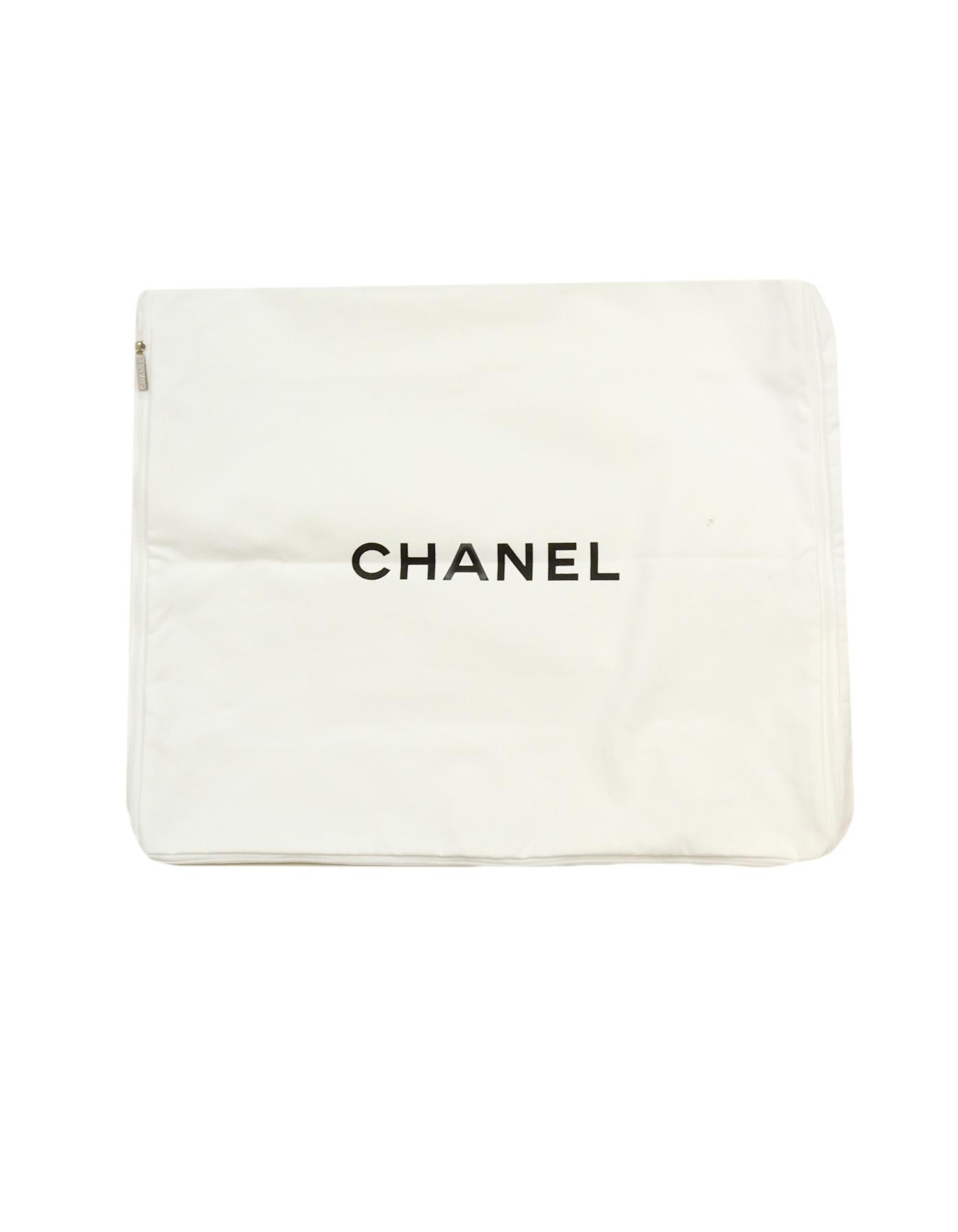 Gray Chanel Black/Grey Merino Wool & Cashmere CC Throw Blanket