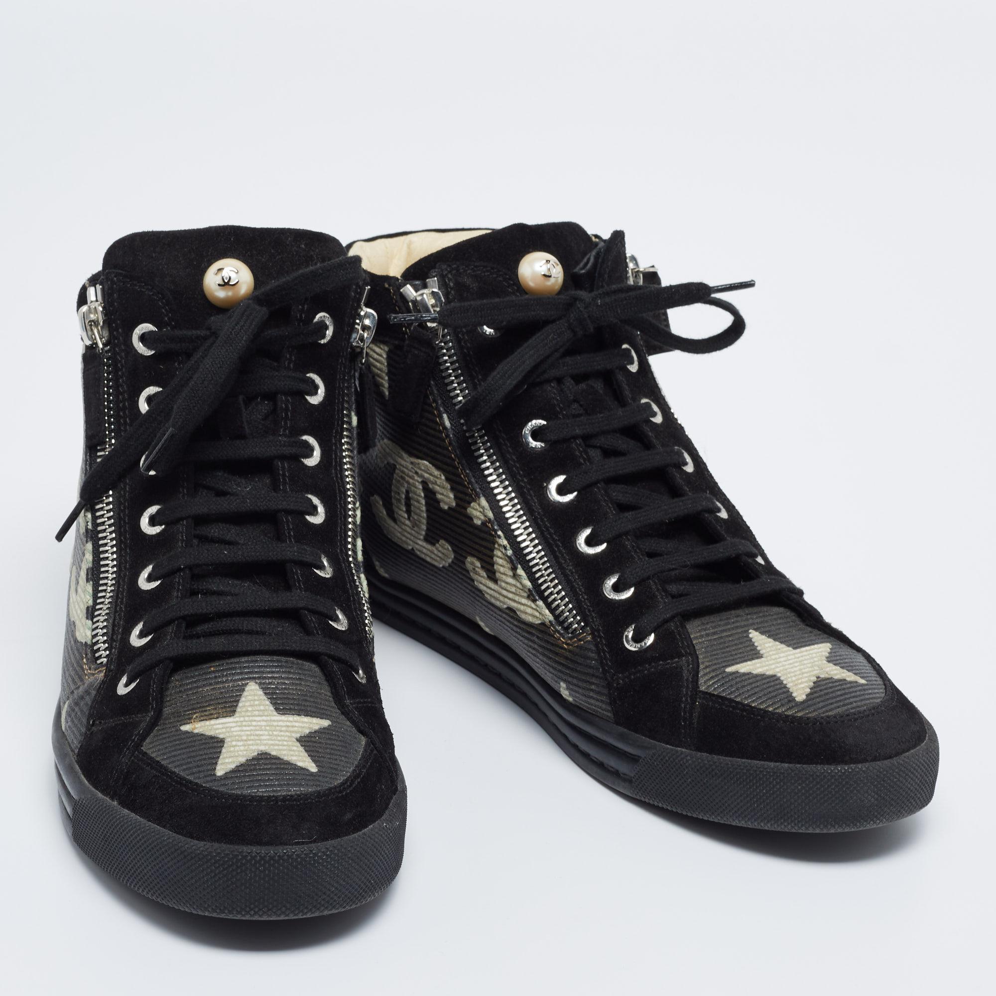 chanel sneakers grey