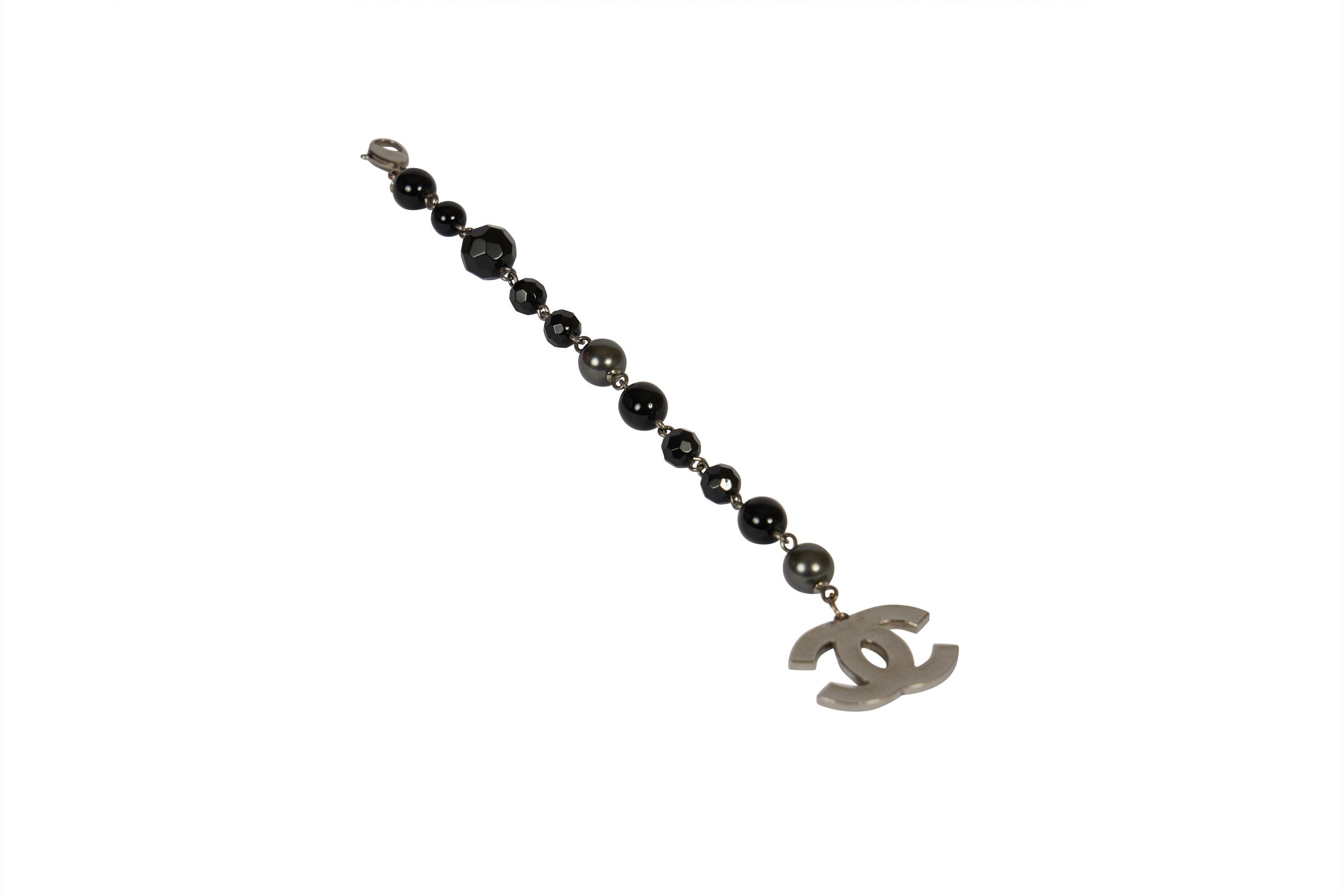 Chanel Bracelet Gripoix noir en bronze Pour femmes en vente